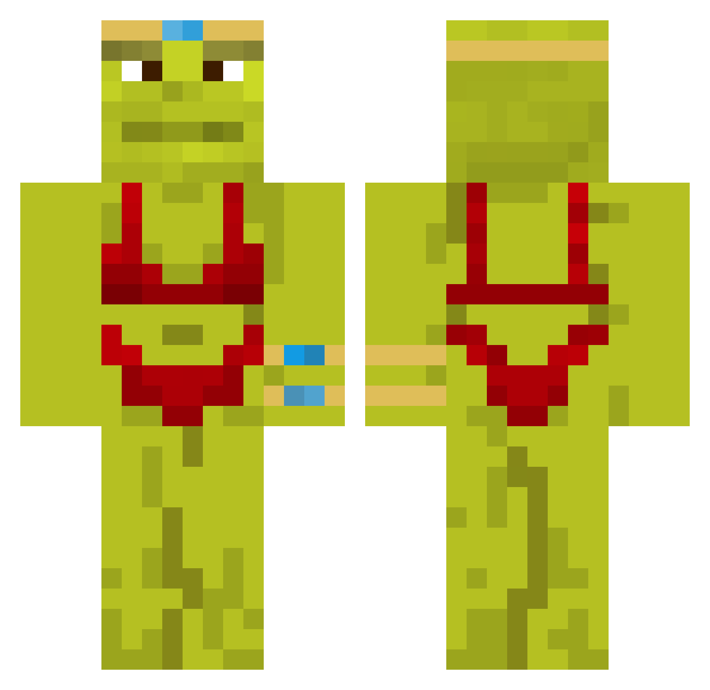 adamnor01 Minecraft skin, front and back view