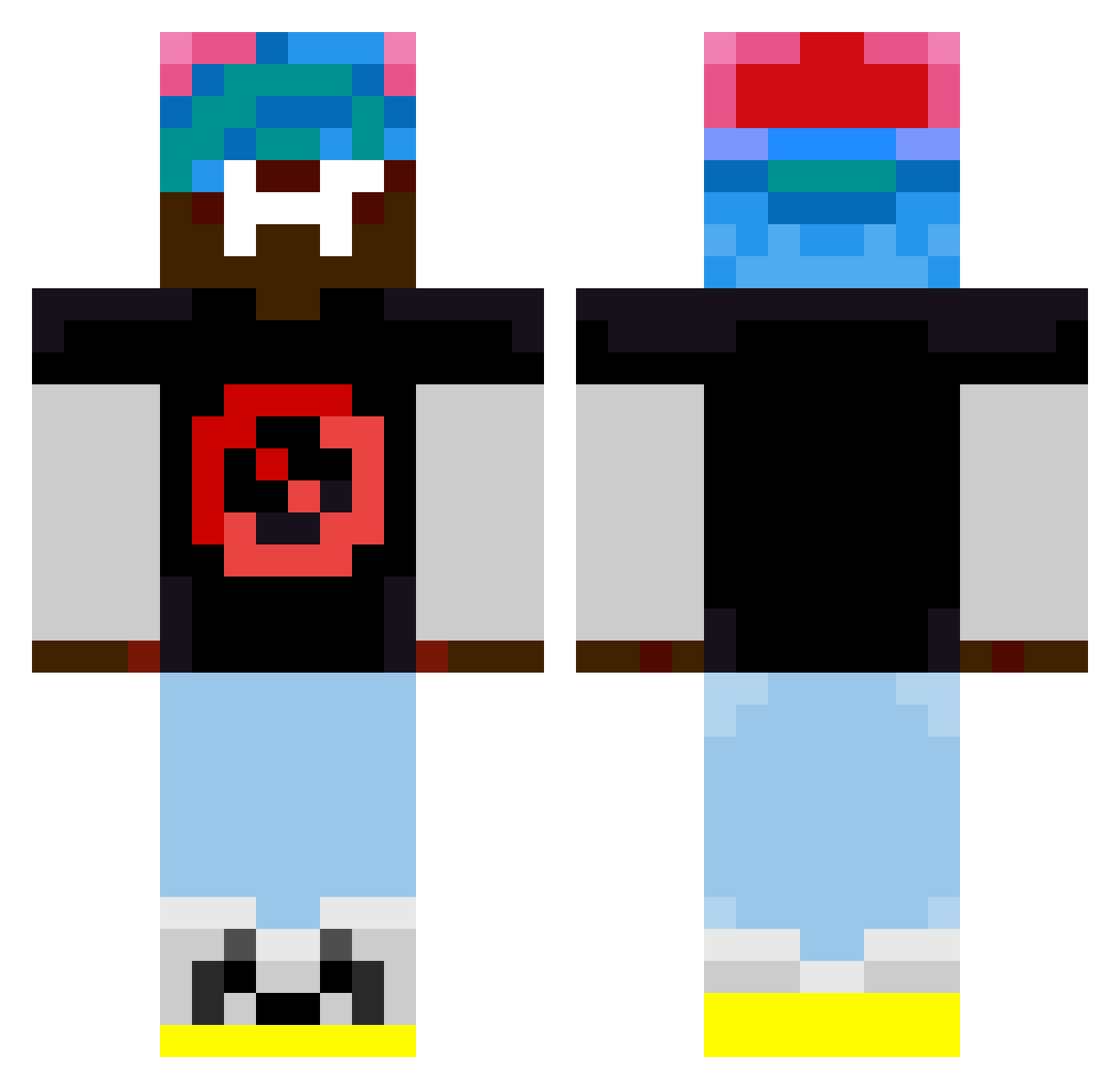 apppppppp0000 Minecraft skin, front and back view