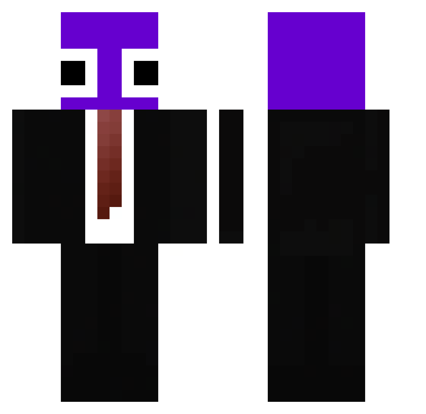 MrNat11 Minecraft skin, front and back view