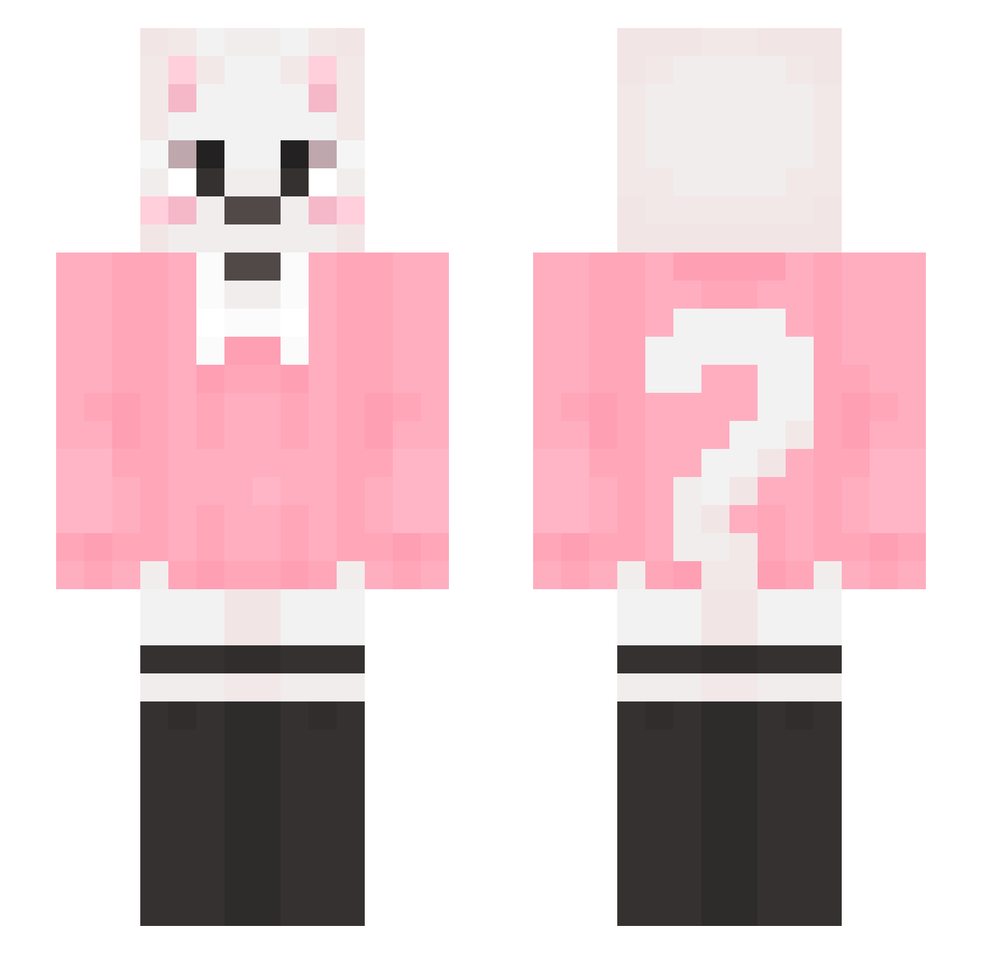 TheGayCrocodile2 Minecraft skin, front and back view