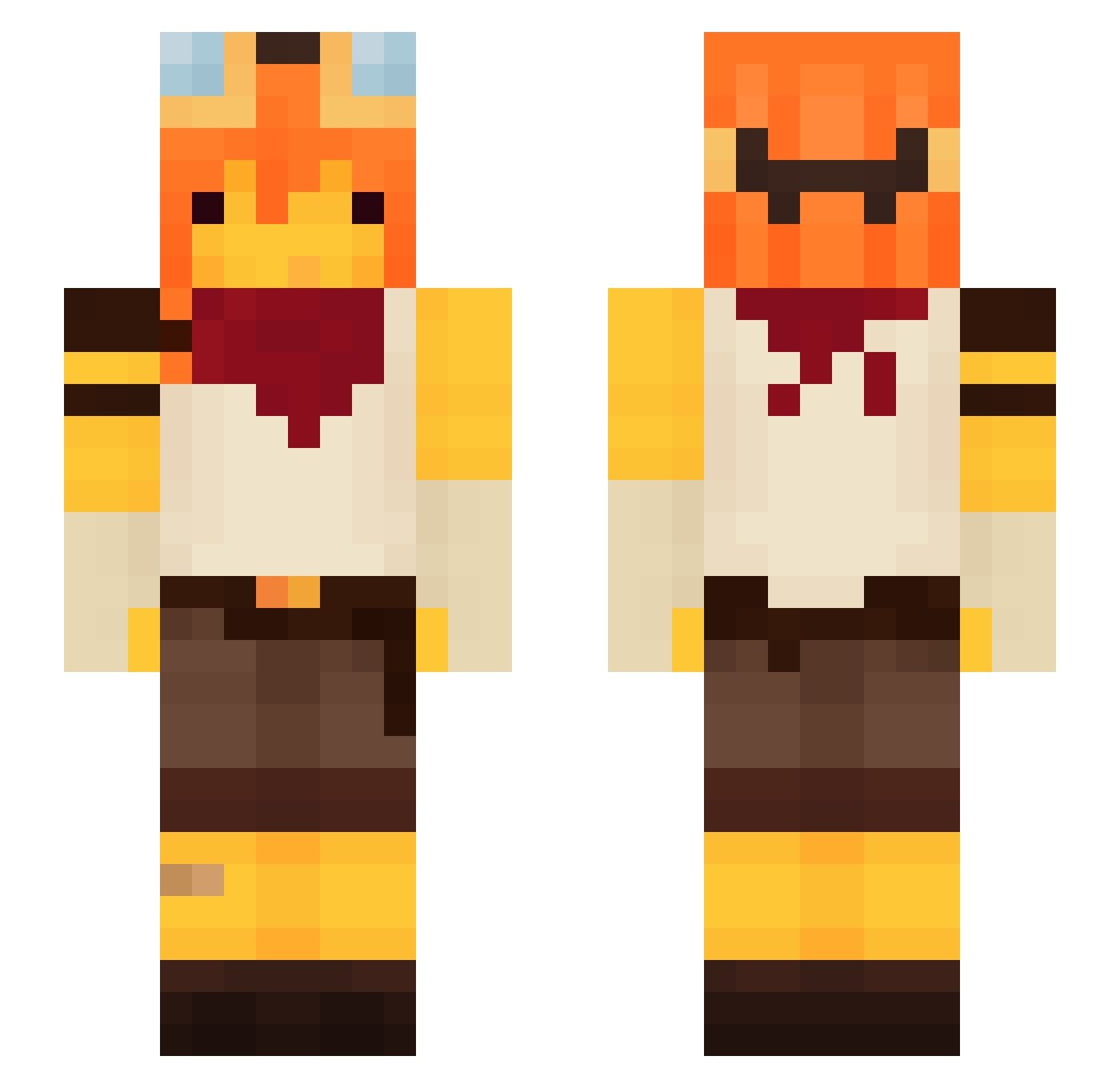 Onie_ Minecraft skin, front and back view