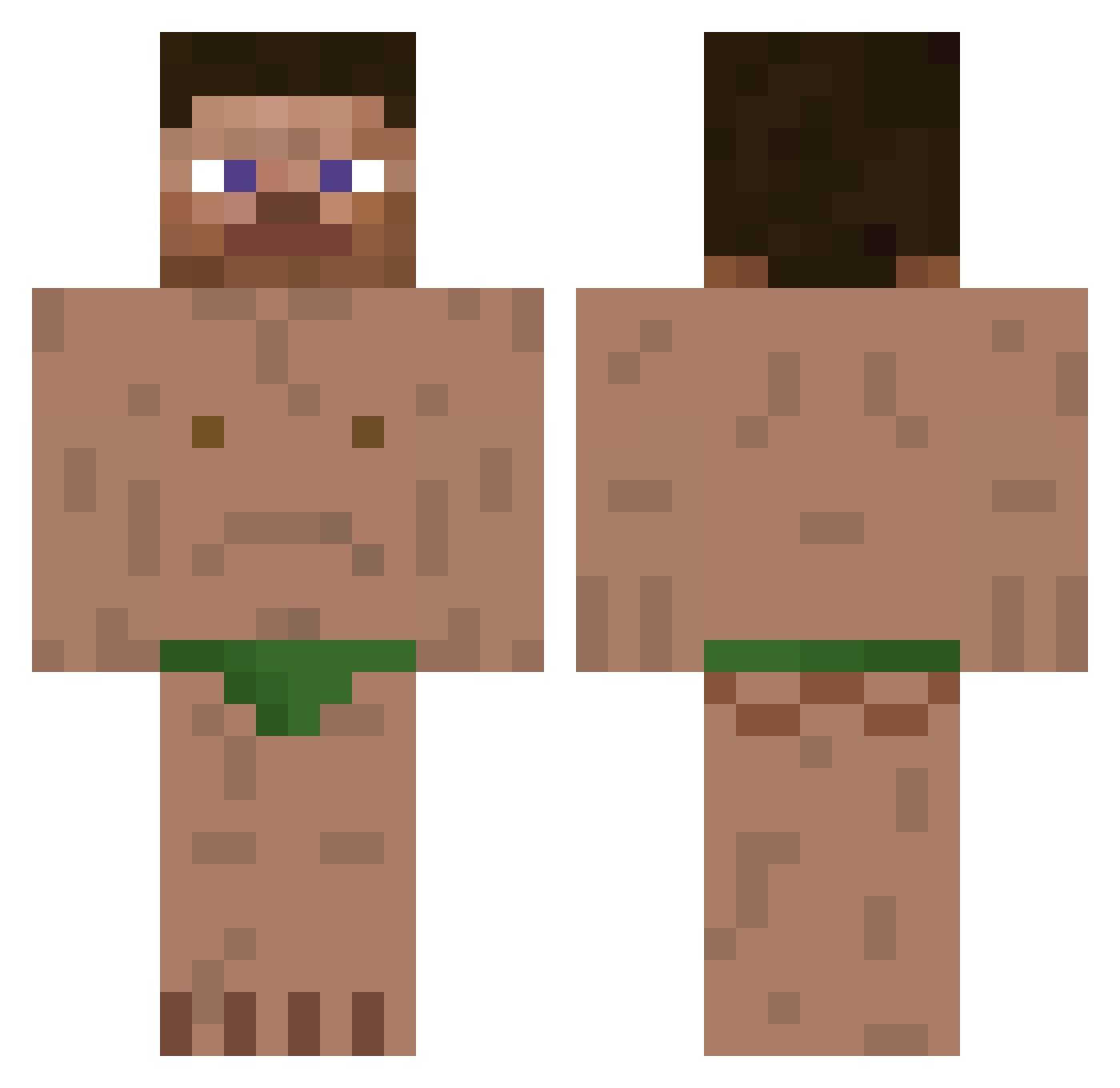 Songpa_gu_neymar Minecraft skin, front and back view