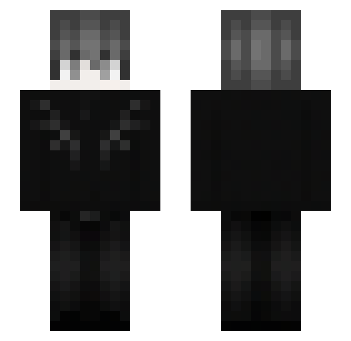 _Iba3ash Minecraft skin, front and back view