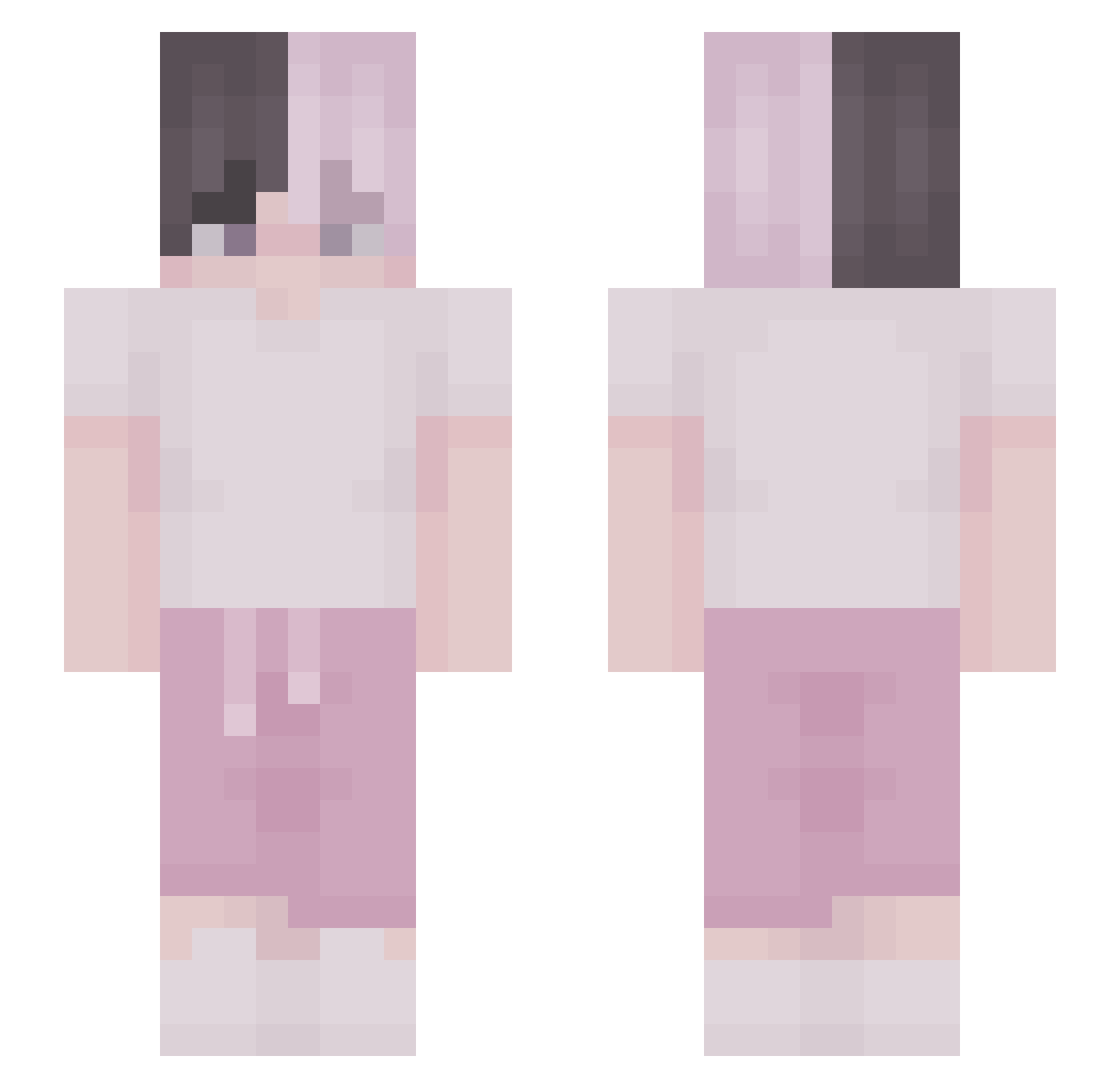 zGodoiii_ Minecraft skin, front and back view