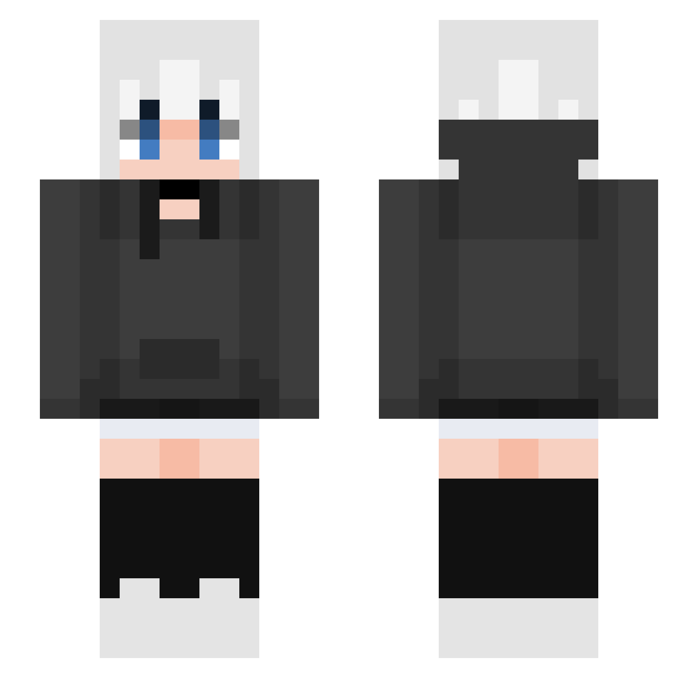 KayzStudioz Minecraft skin, front and back view