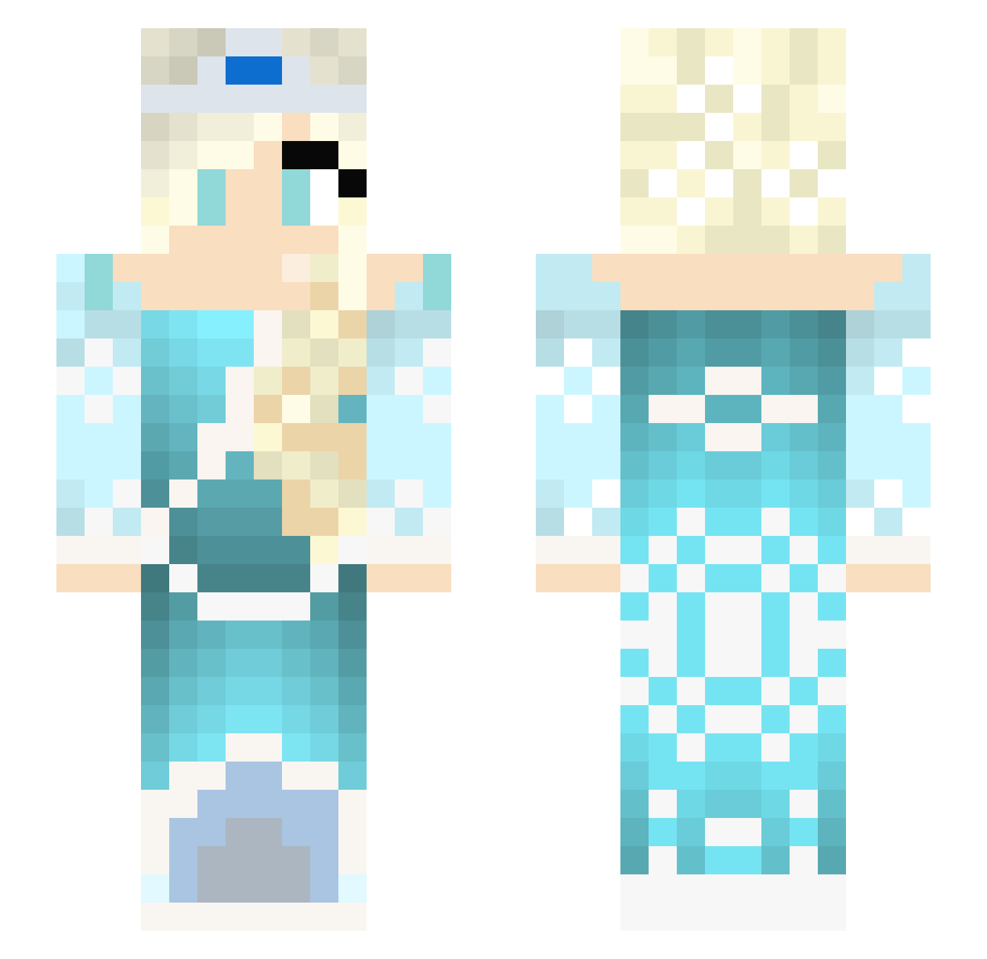 krzyaztof Minecraft skin, front and back view