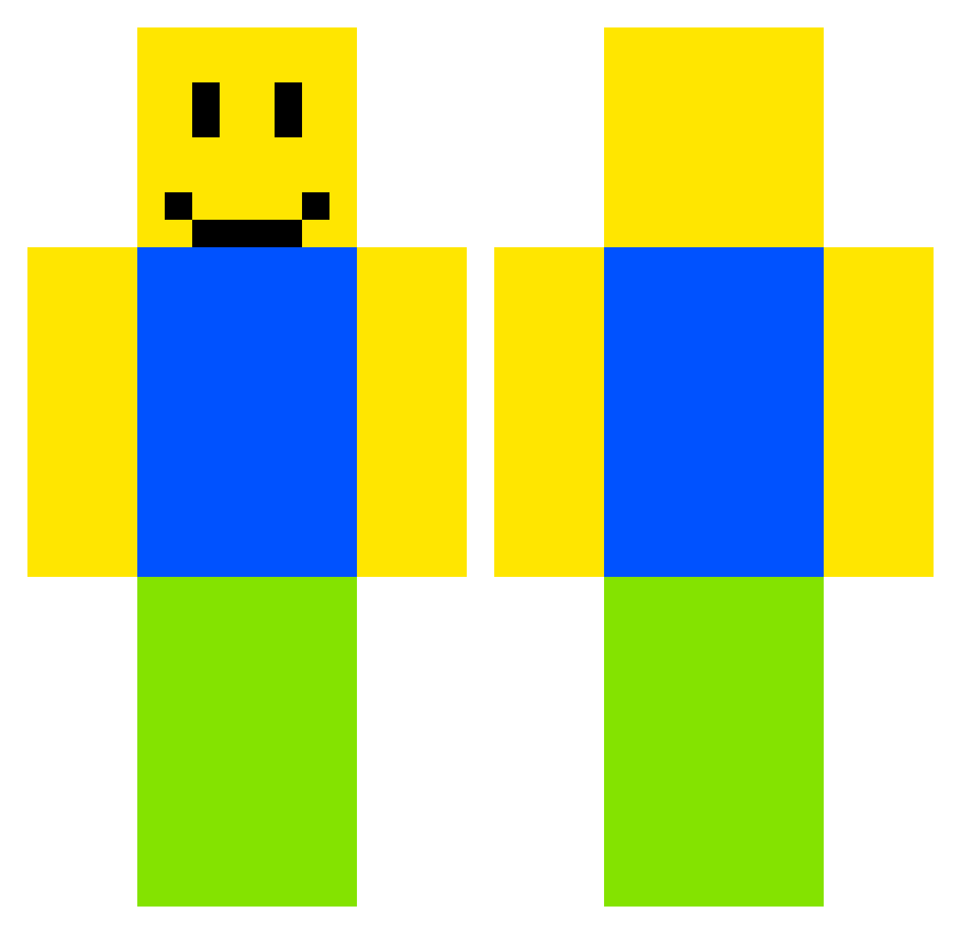 JapaCZECH Minecraft skin, front and back view