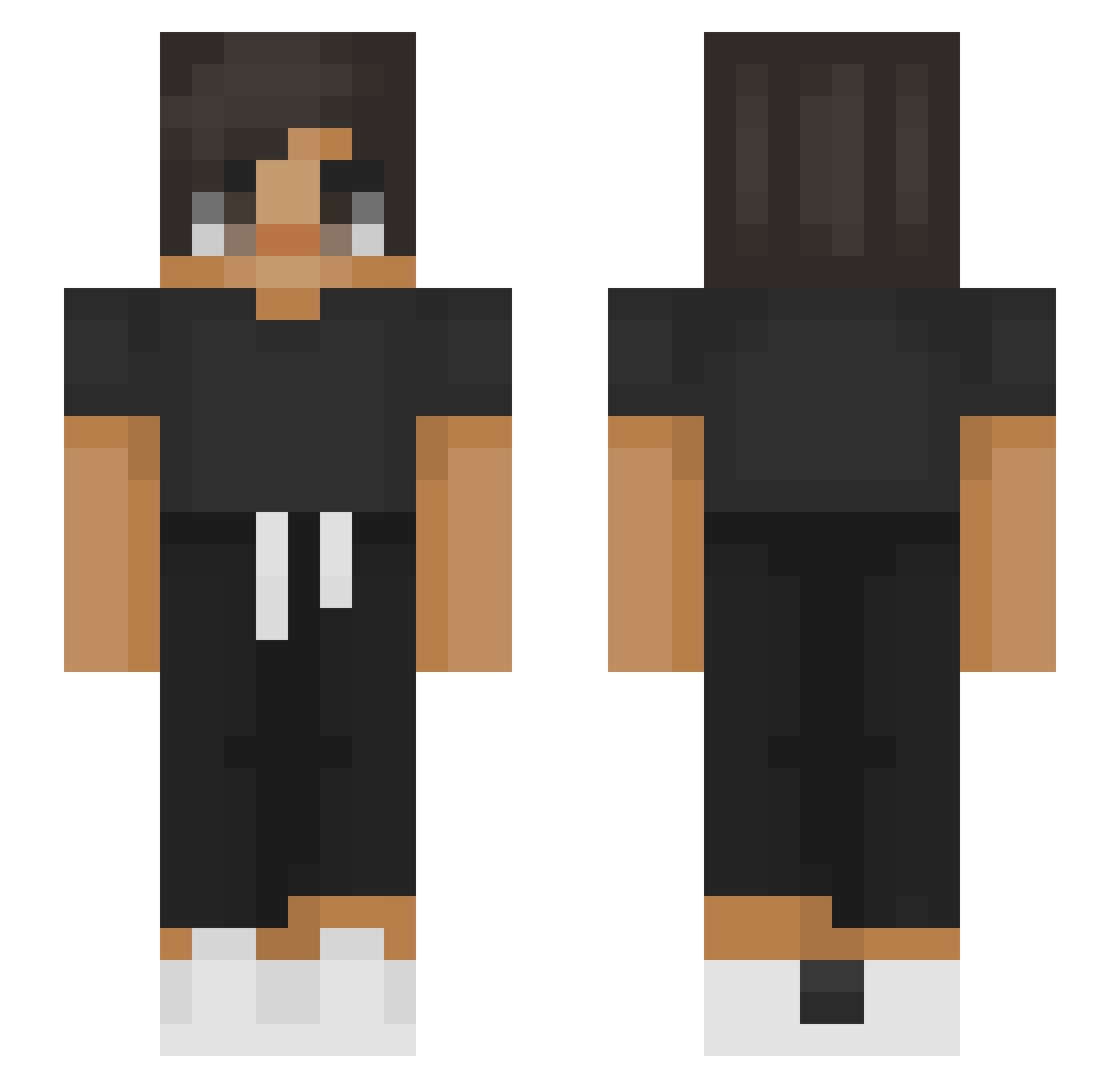 SeemsOk Minecraft skin, front and back view