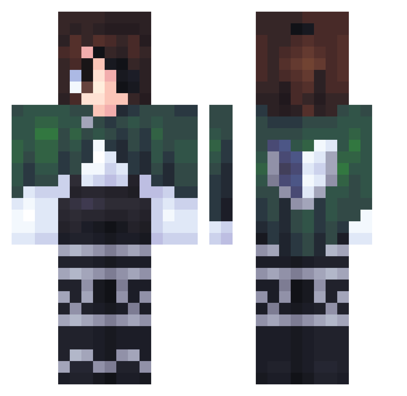 max15300799 Minecraft skin, front and back view