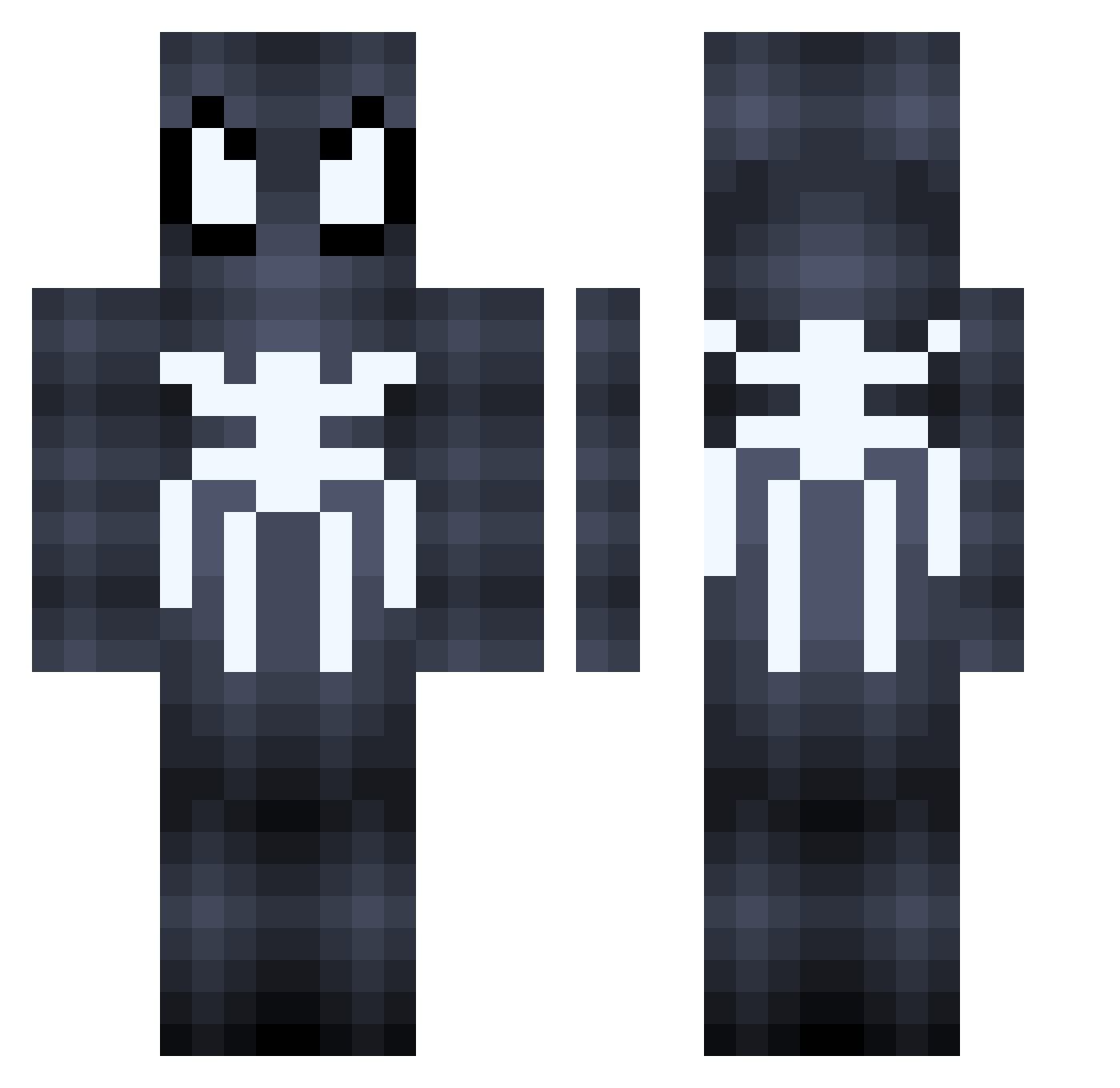 VitorOTERROR Minecraft skin, front and back view