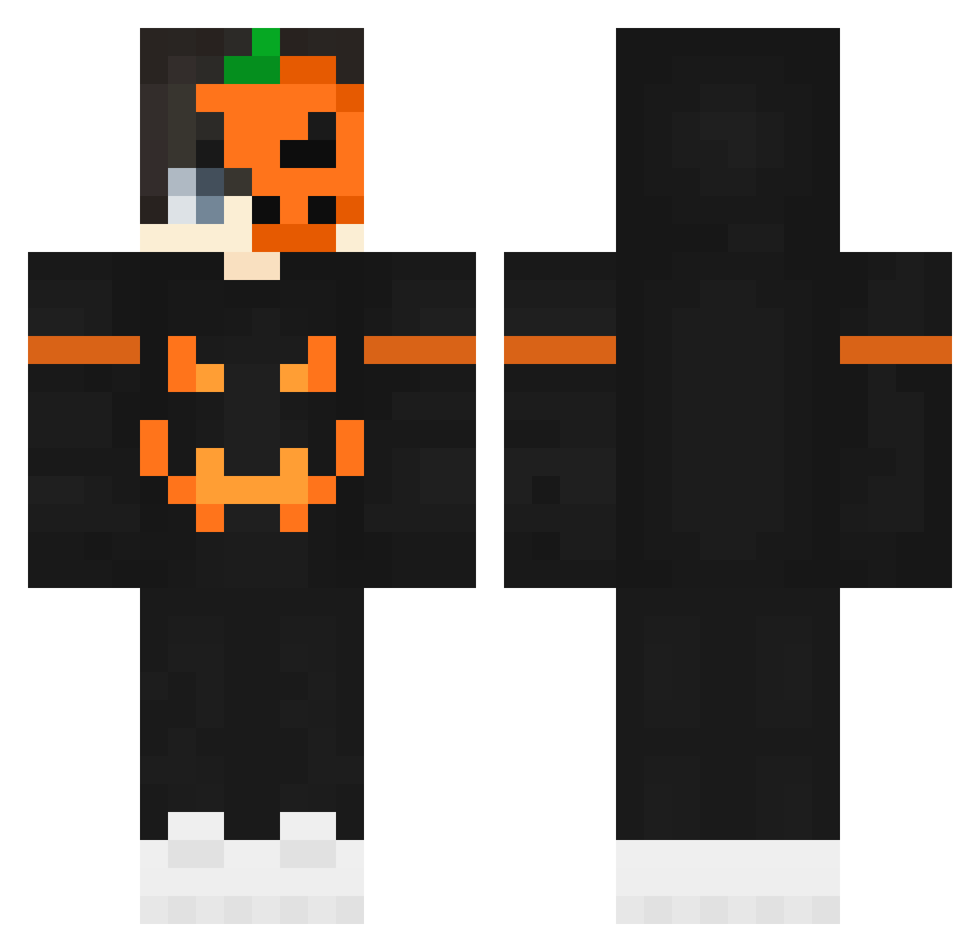 RCHesapla Minecraft skin, front and back view