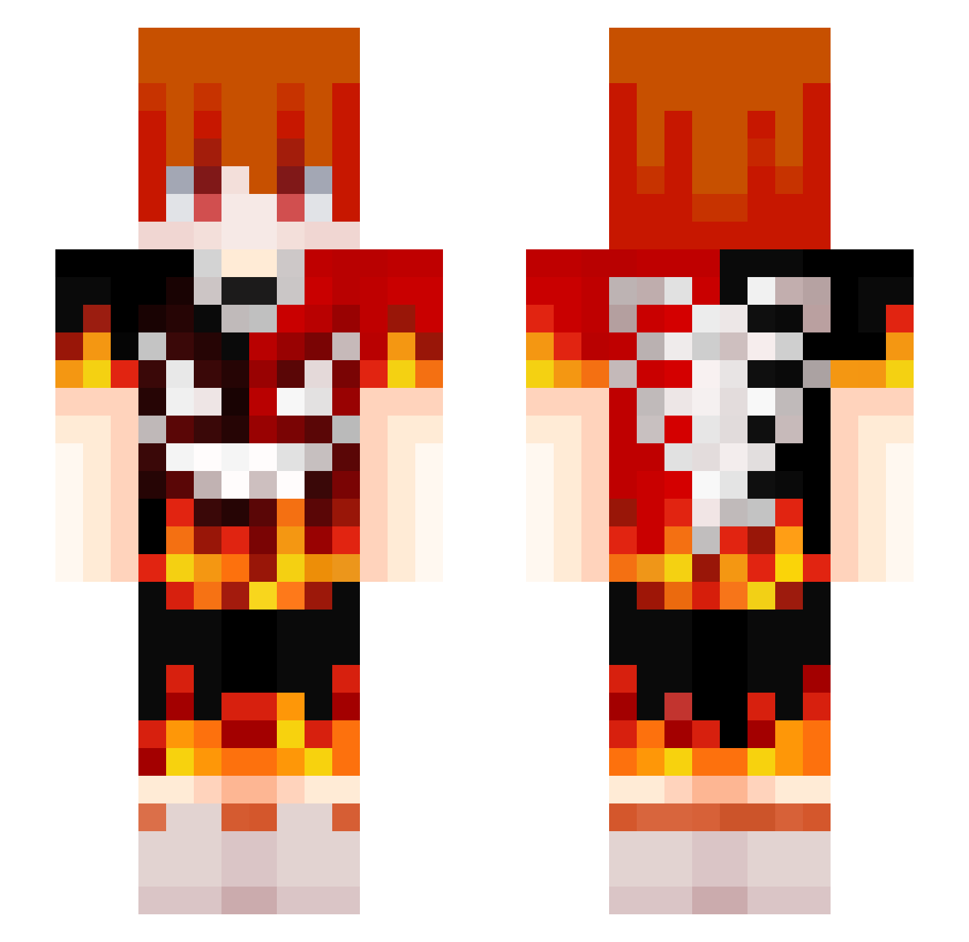 Sukeehiro Minecraft skin, front and back view