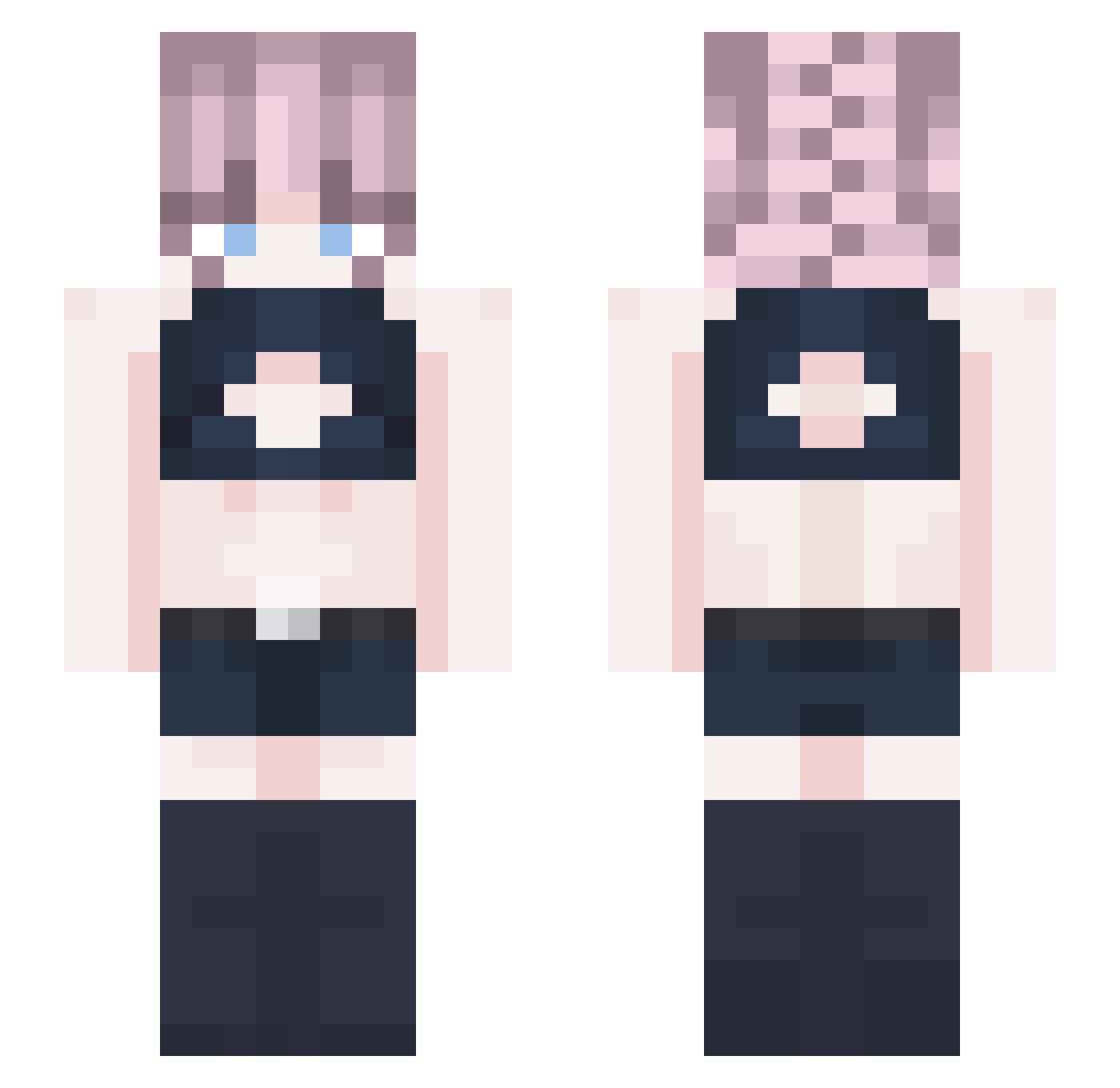 XDSouless Minecraft skin, front and back view