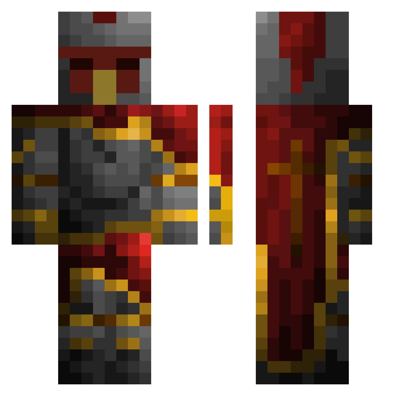 Dodo_Knight111 Minecraft skin, front and back view
