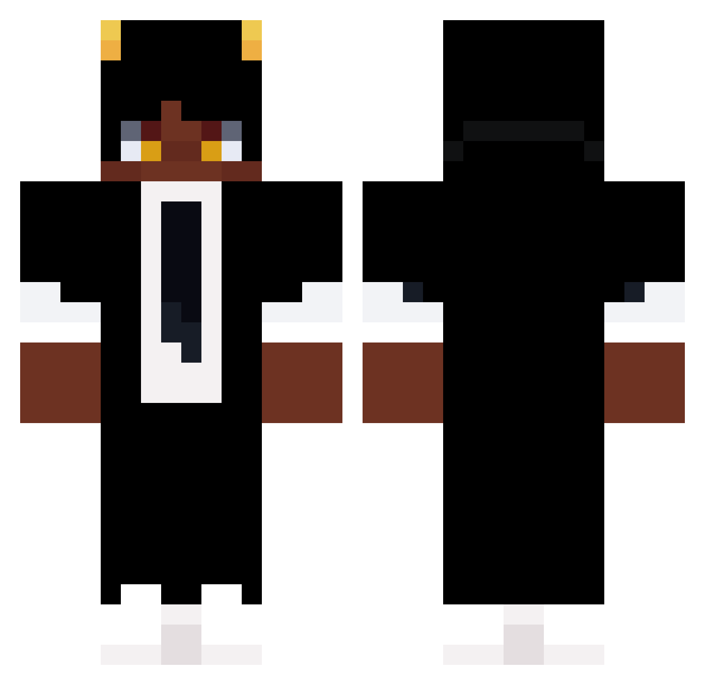 AngelofDeath727 Minecraft skin, front and back view