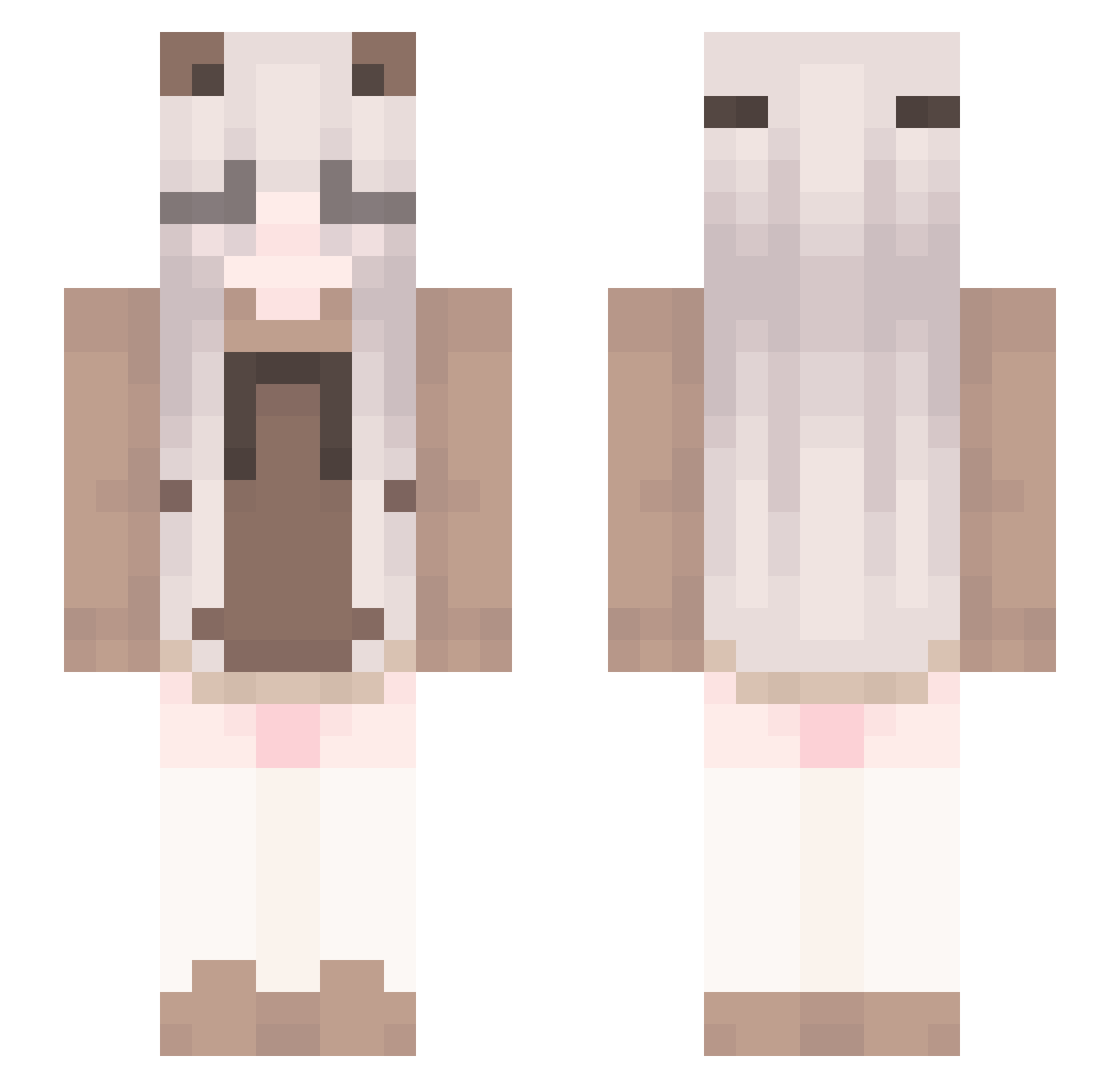 _gtg Minecraft skin, front and back view