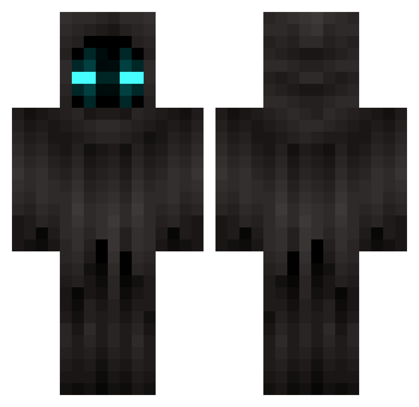 loffdawg Minecraft skin, front and back view