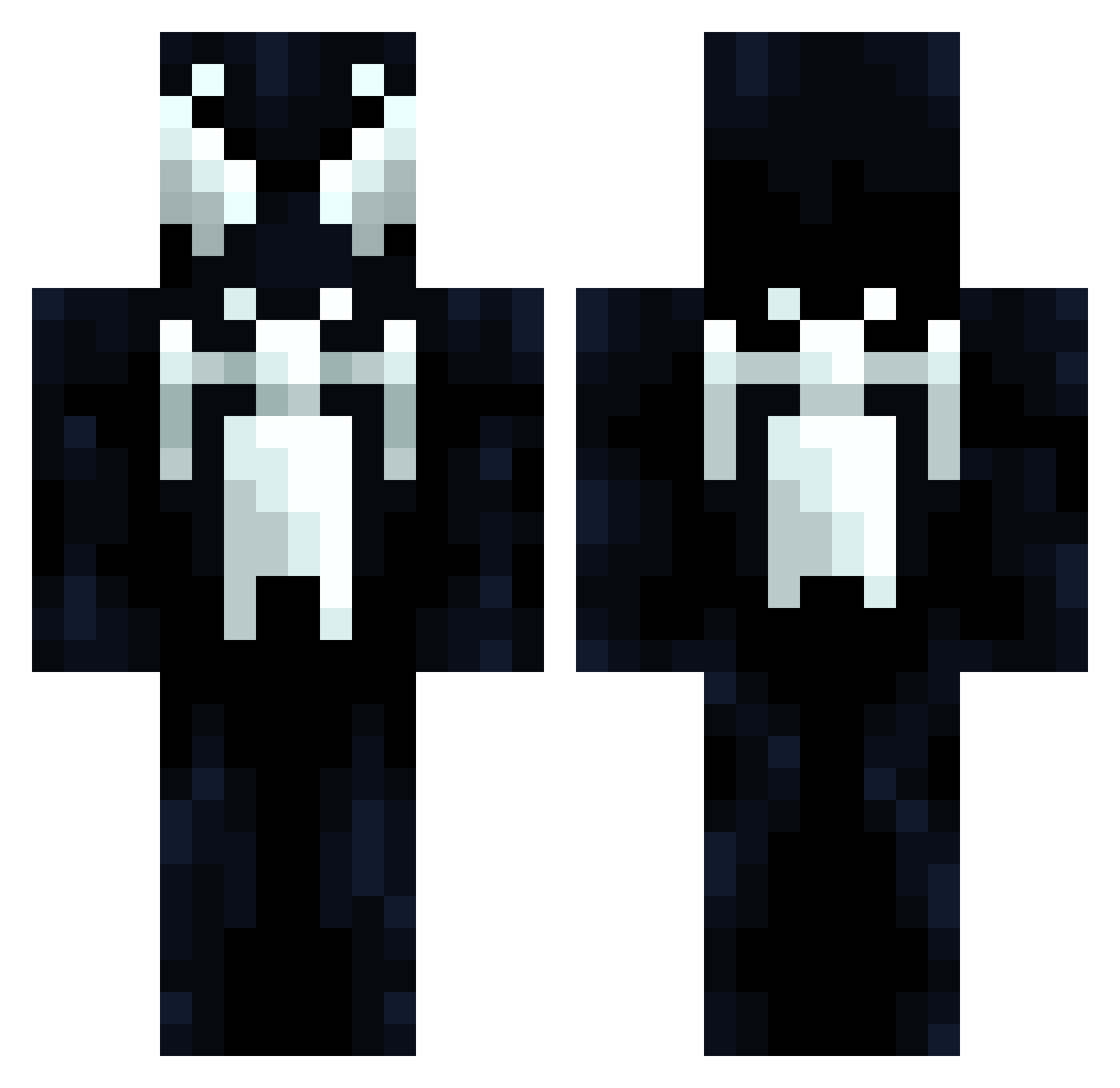 nxt_tian Minecraft skin, front and back view