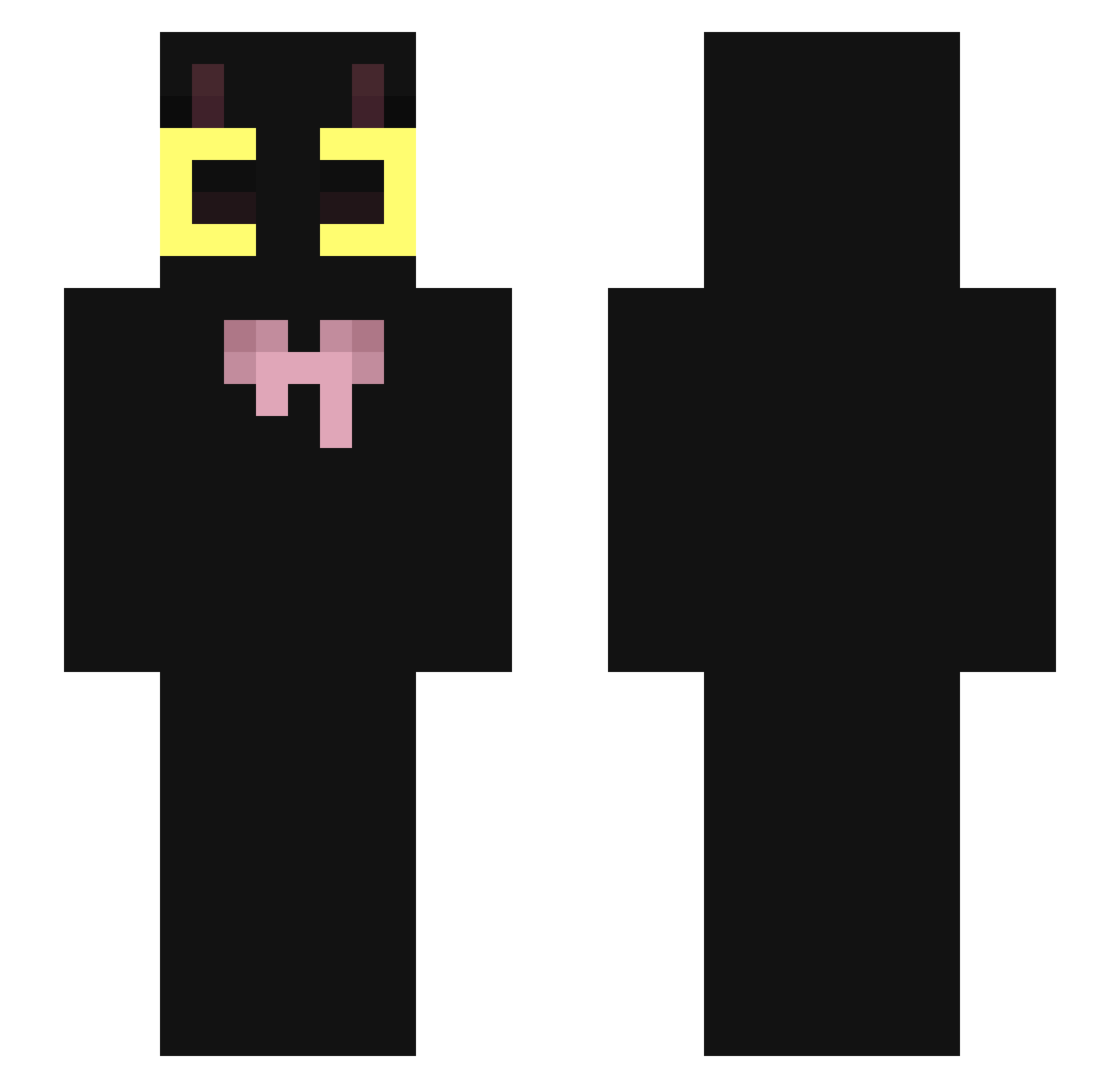 xBody Minecraft skin, front and back view