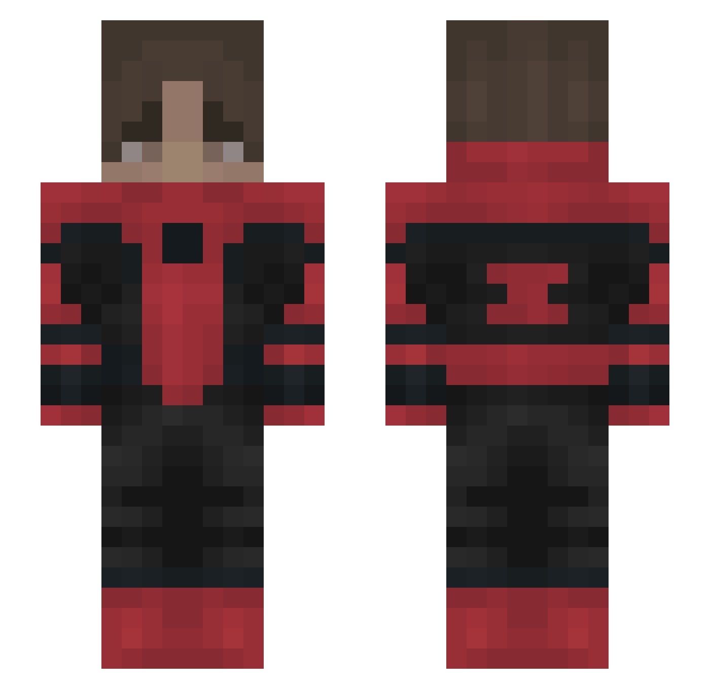 farkle341 Minecraft skin, front and back view