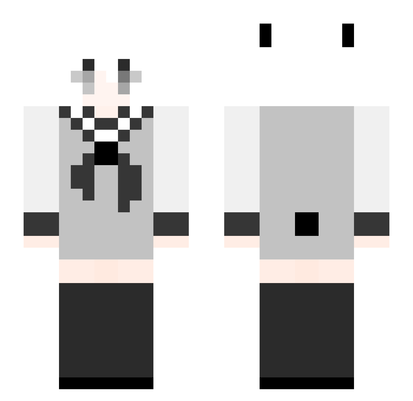 Bear27300 Minecraft skin, front and back view
