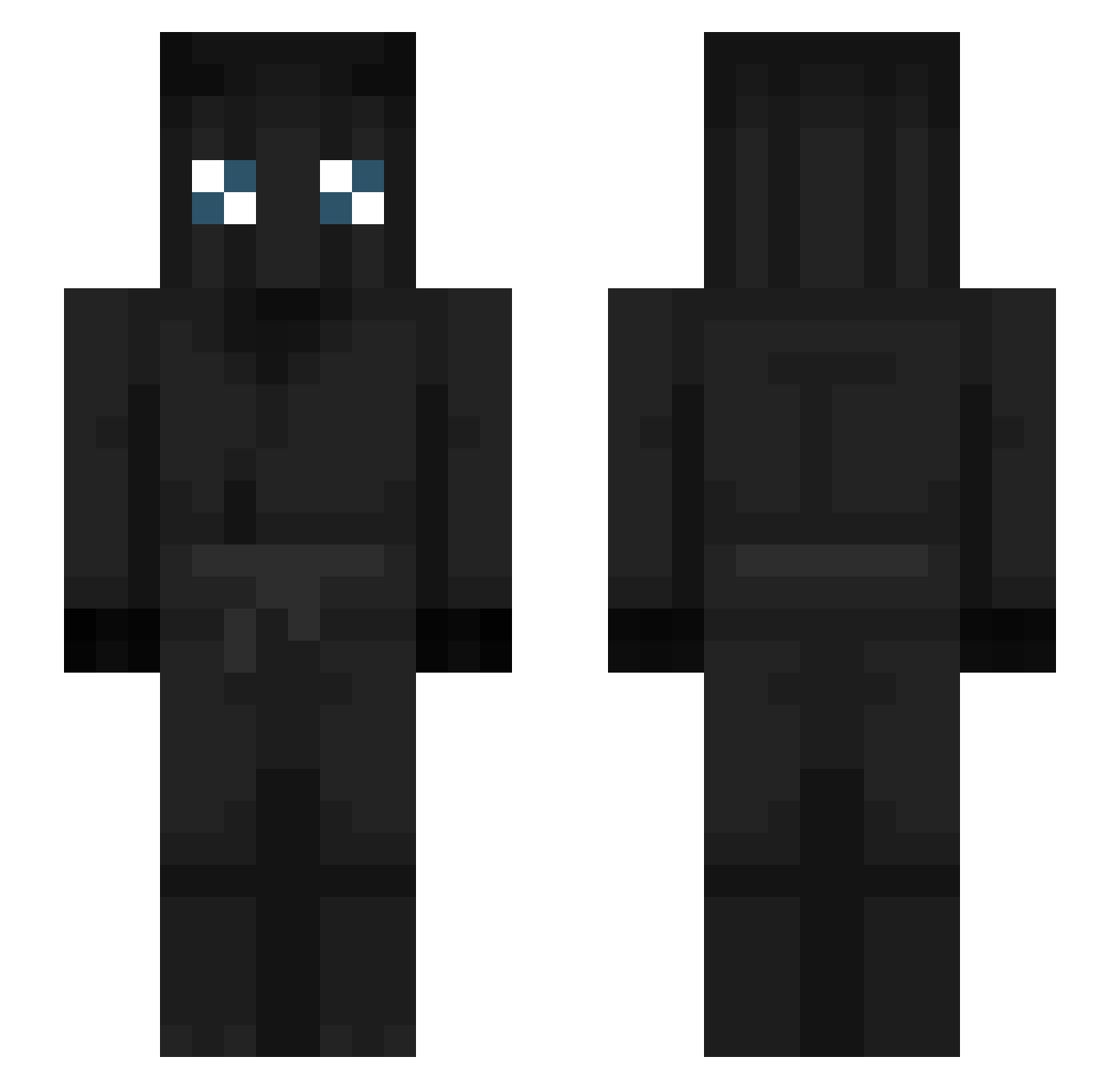 yanchoma Minecraft skin, front and back view