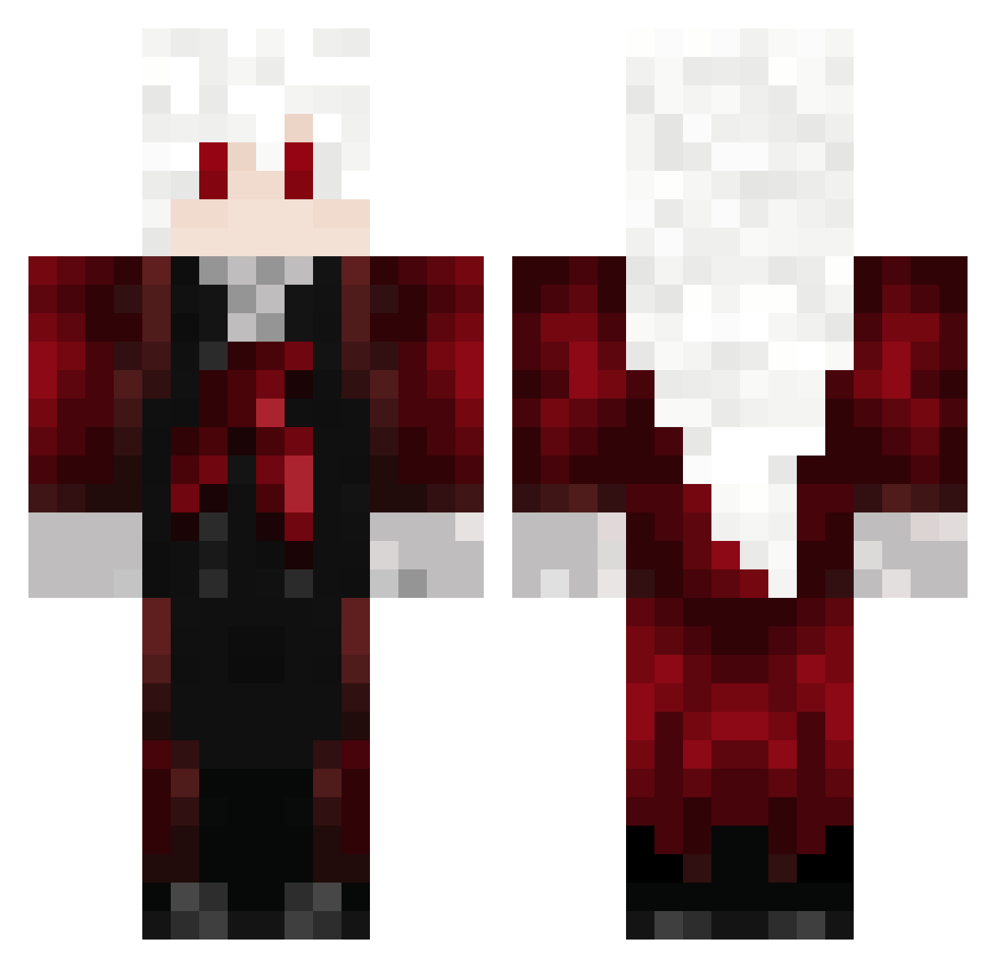 GucciDream Minecraft skin, front and back view