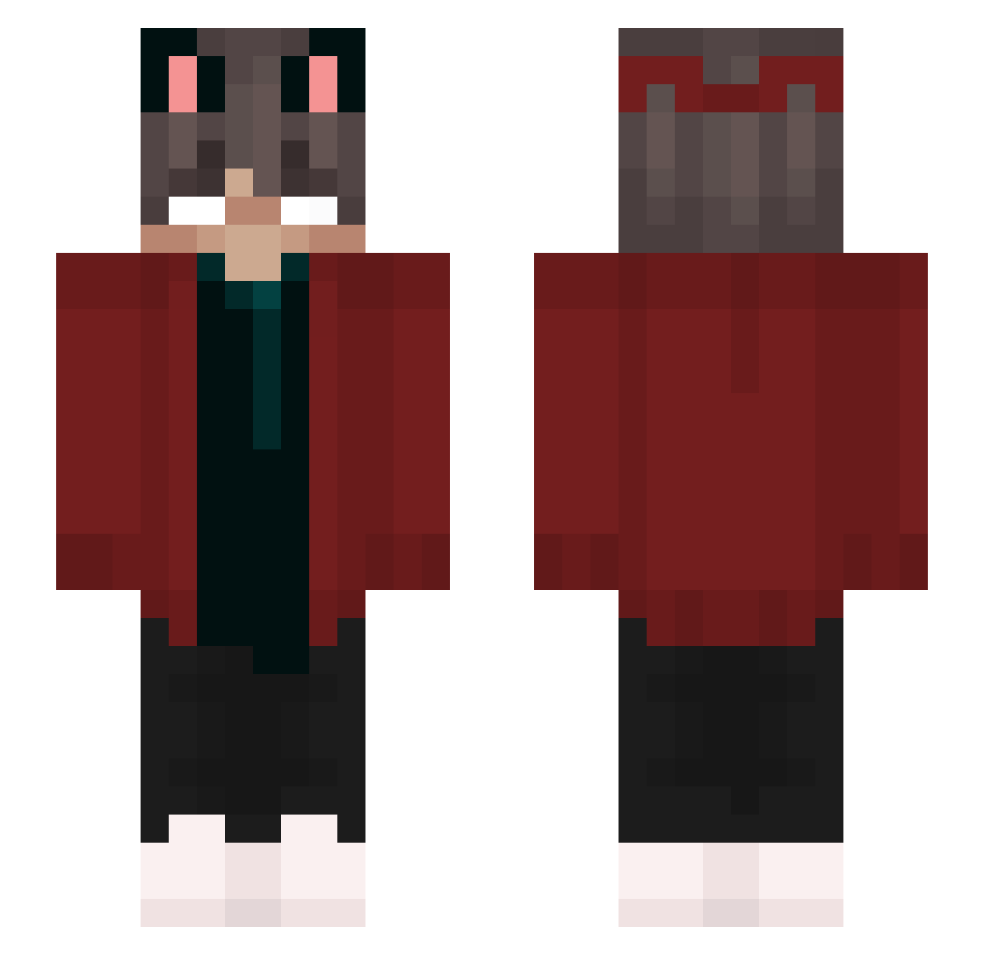 rnsg Minecraft skin, front and back view