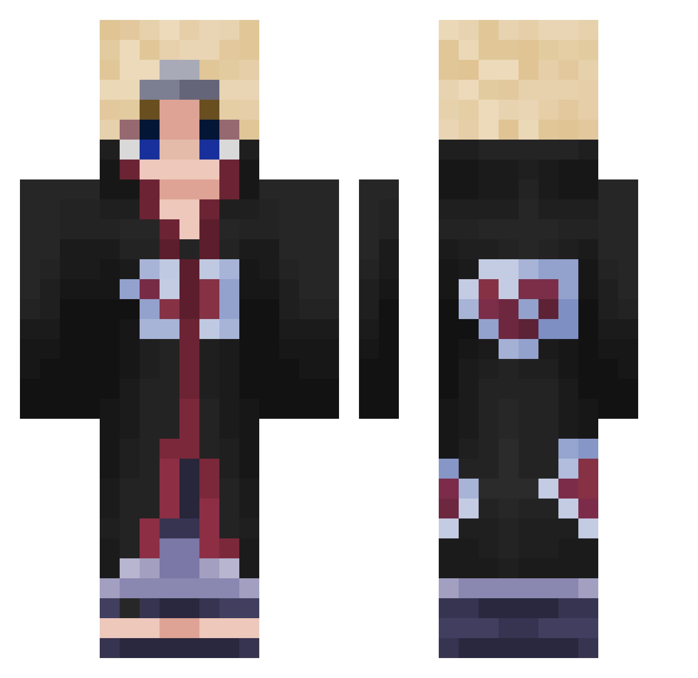 Kelpyy_ Minecraft skin, front and back view