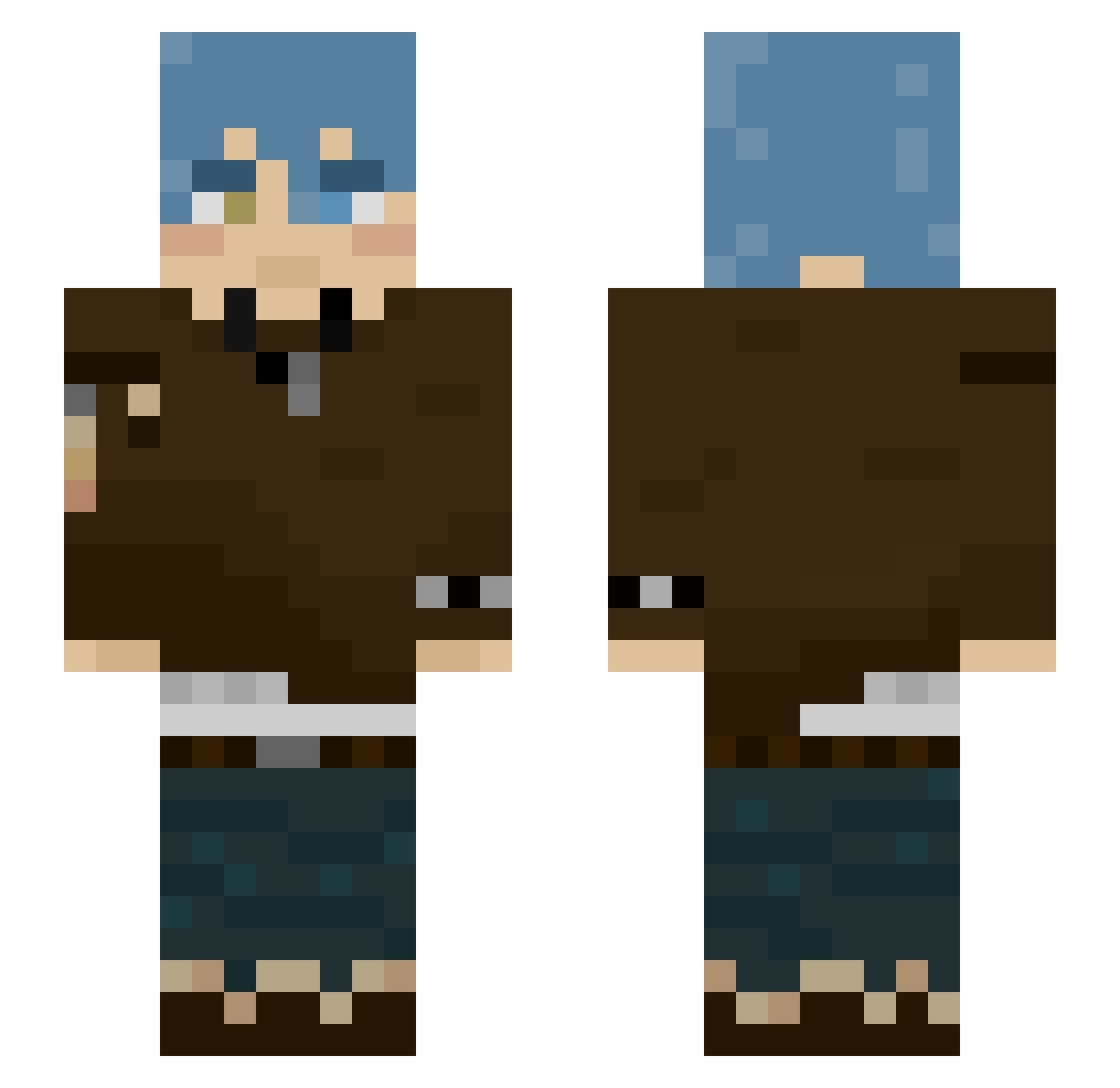 EnderDragonHEH Minecraft skin, front and back view