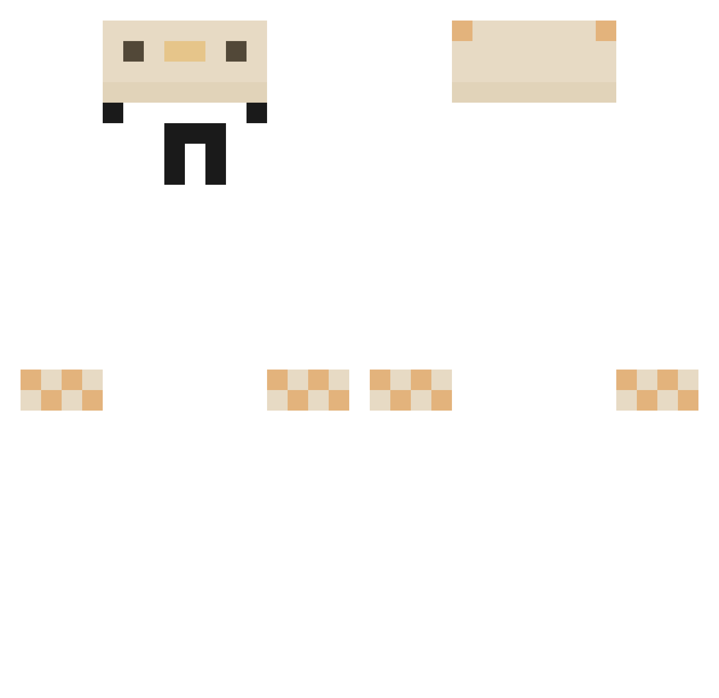 foxfloat Minecraft skin, front and back view