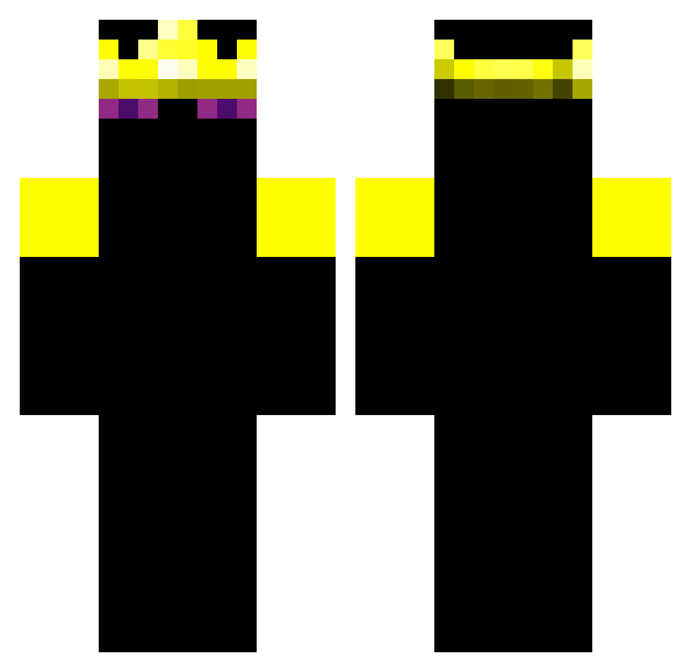 Tolled_ Minecraft skin, front and back view