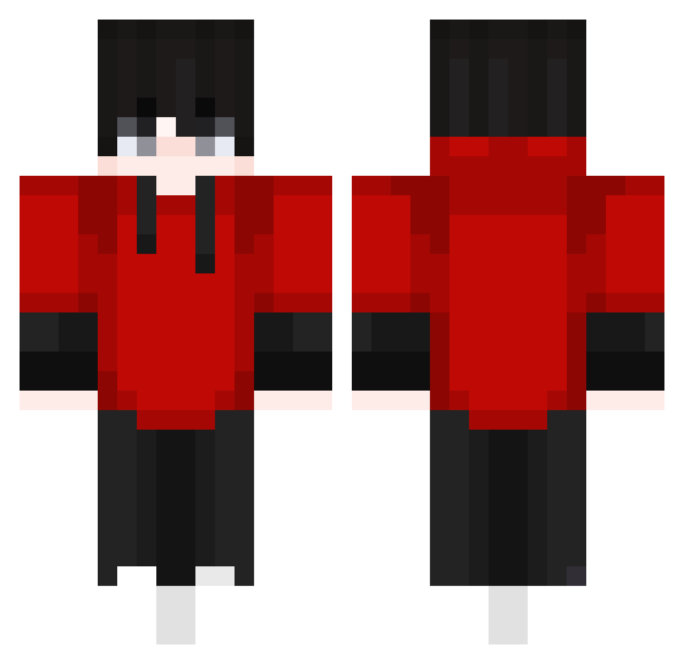 VOLTE3424 Minecraft skin, front and back view