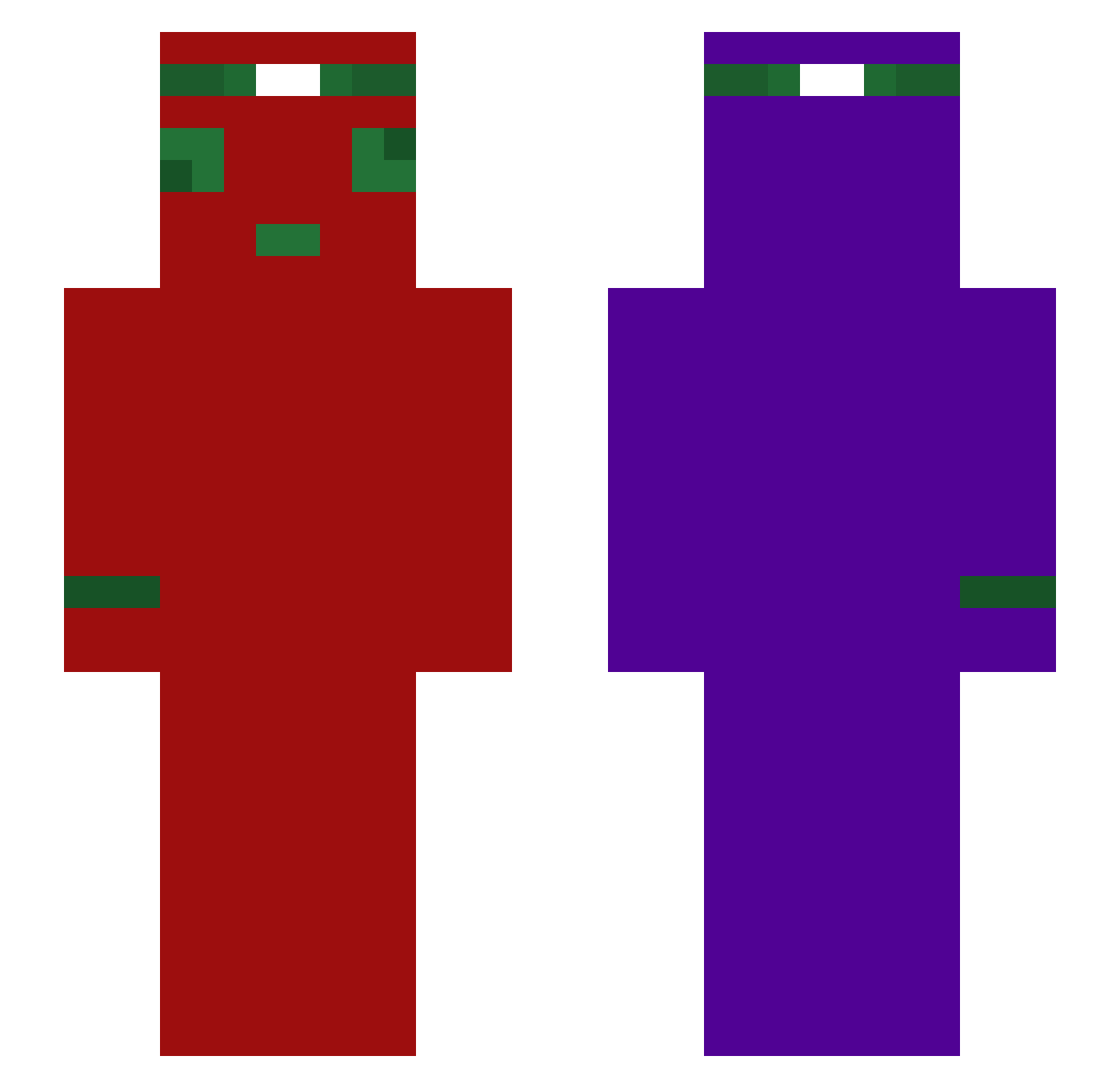 zsyq Minecraft skin, front and back view
