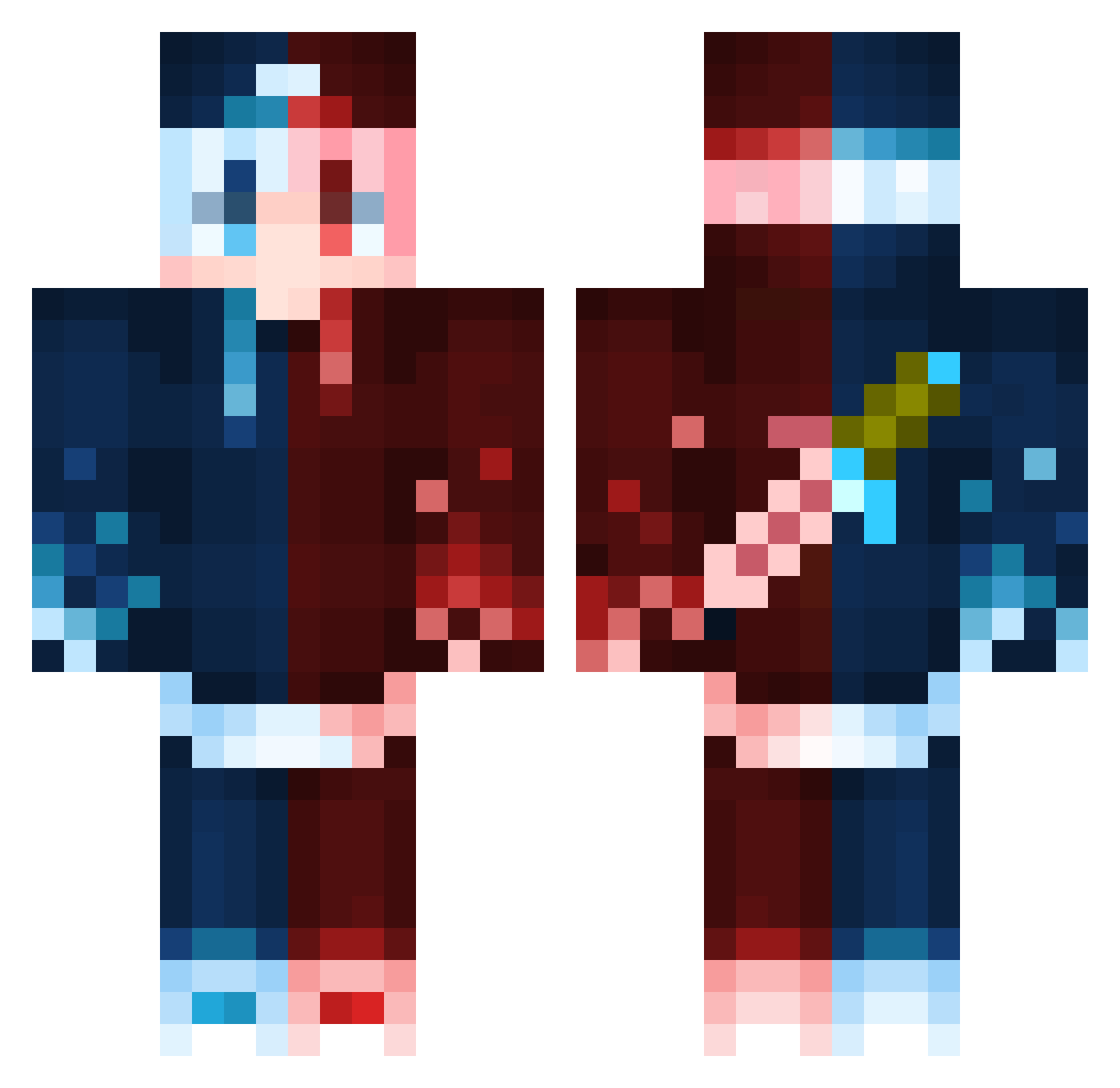 Skycron_7fu Minecraft skin, front and back view