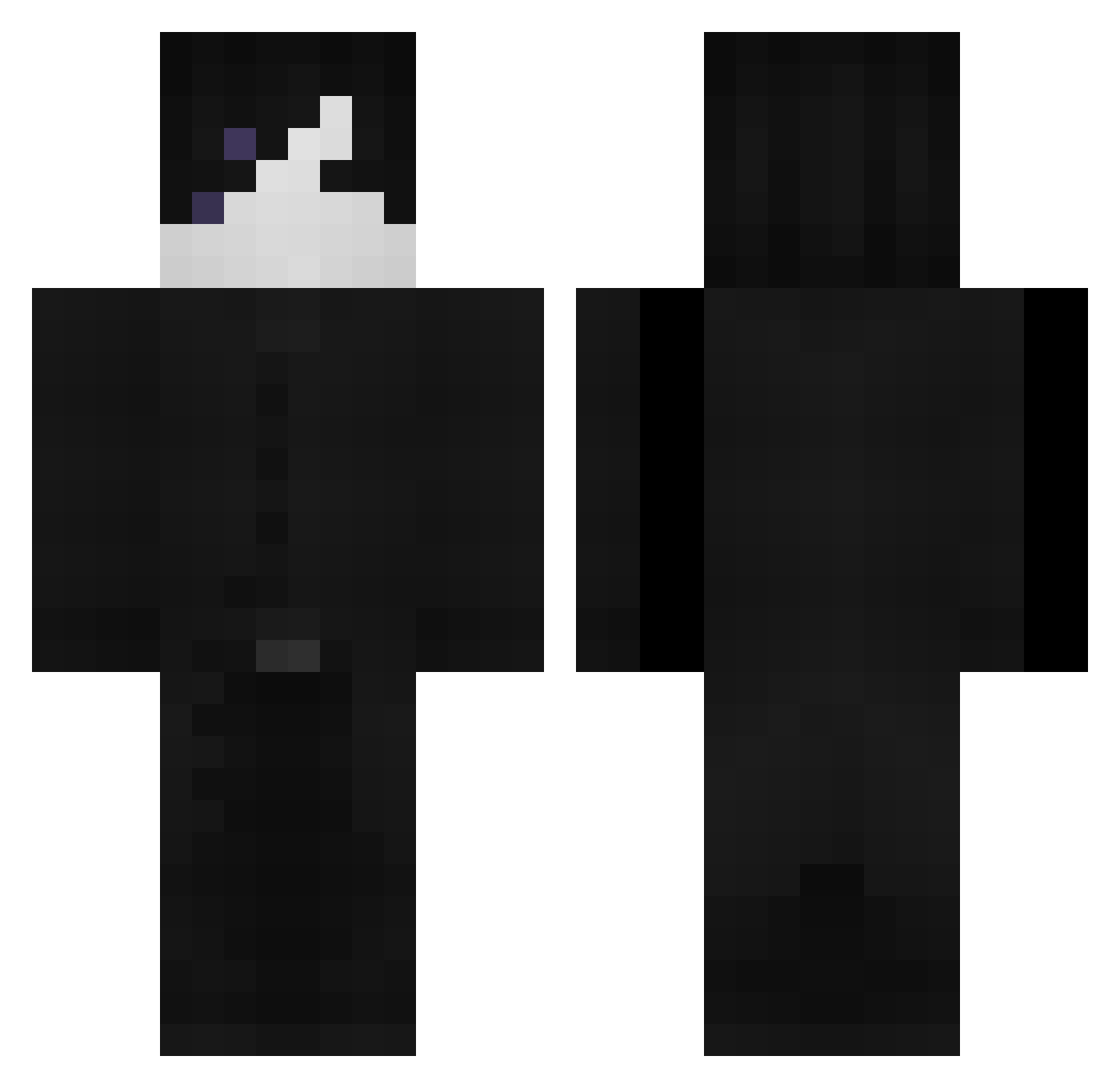 UpVlad Minecraft skin, front and back view