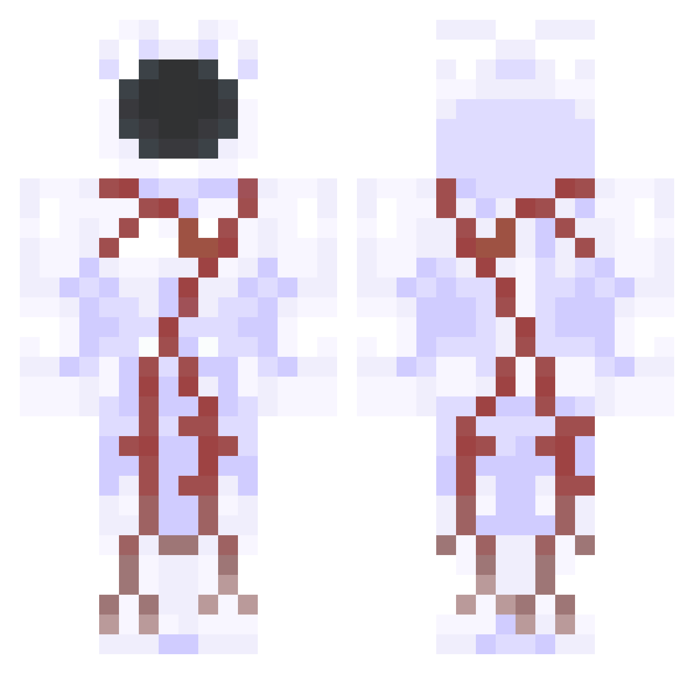 GorylGoryl10 Minecraft skin, front and back view
