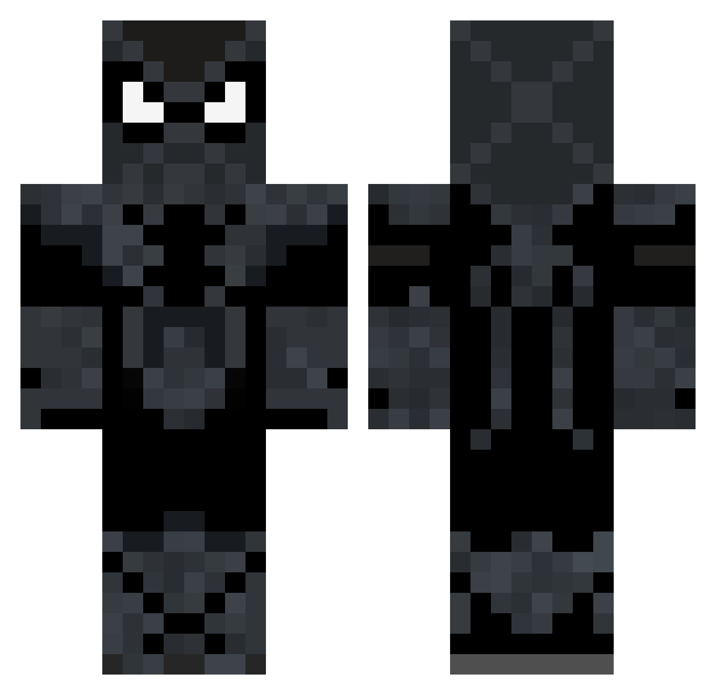 Baxiren Minecraft skin, front and back view