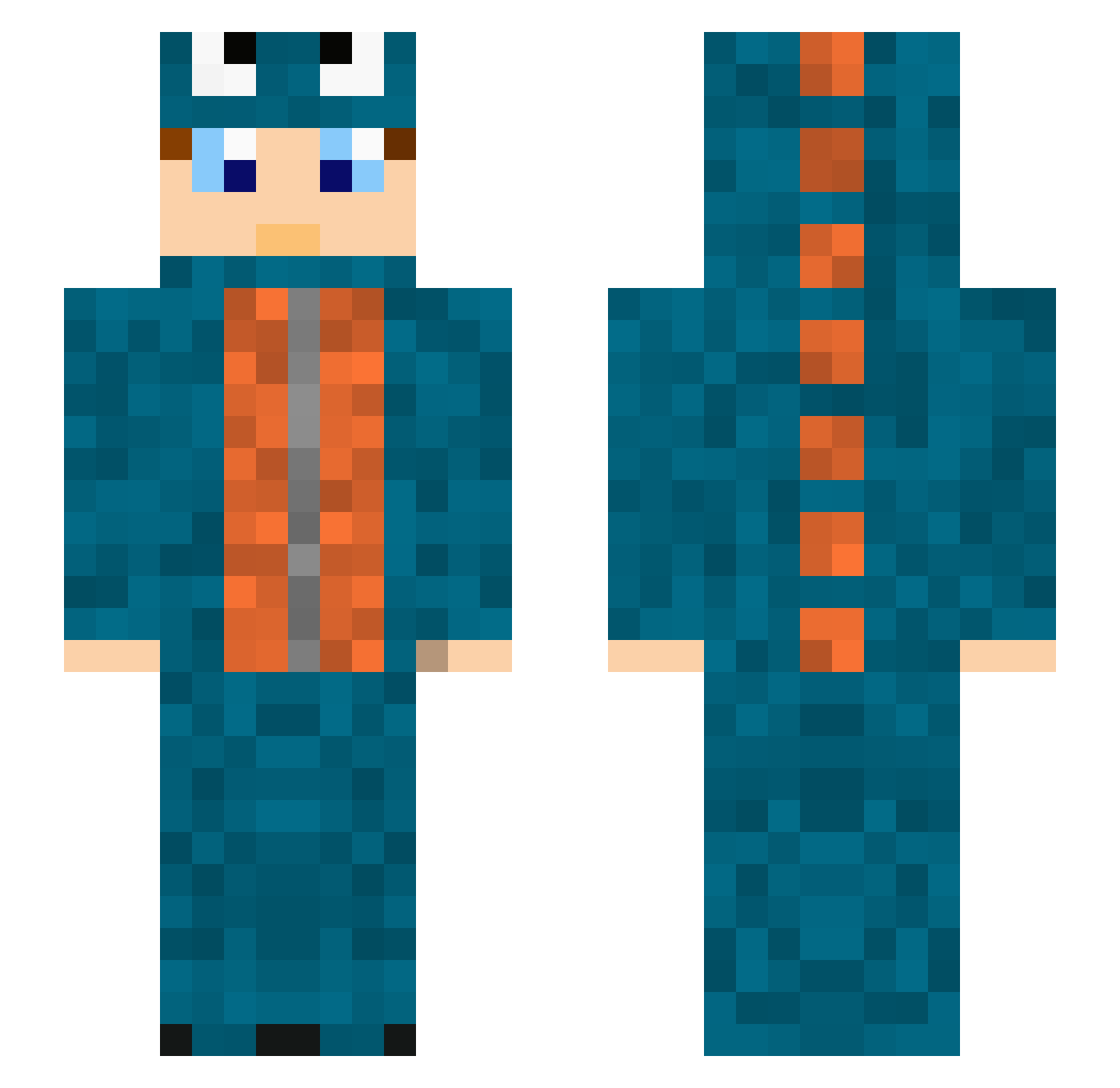 WINYX_ Minecraft skin, front and back view