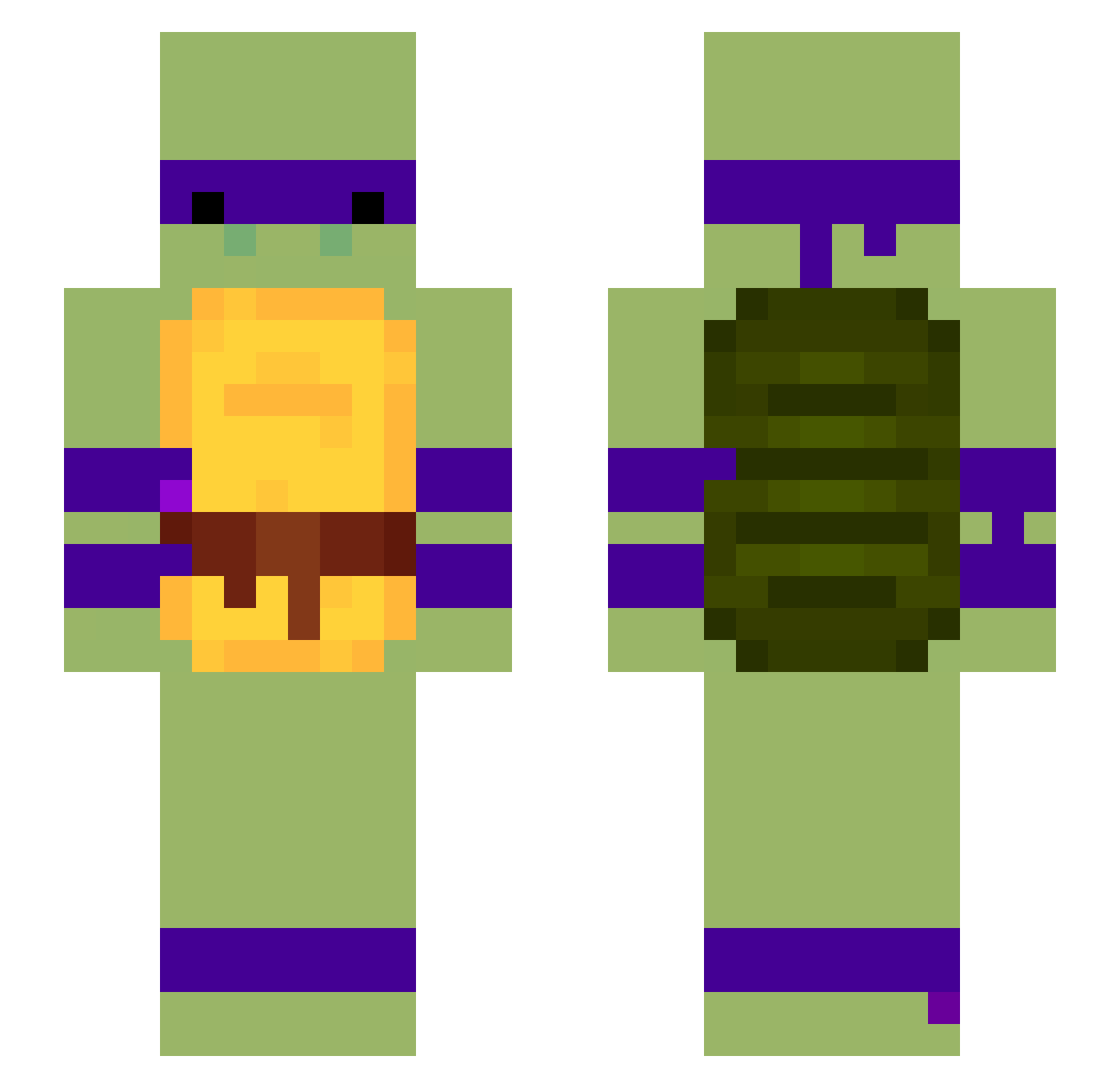 __Crank Minecraft skin, front and back view
