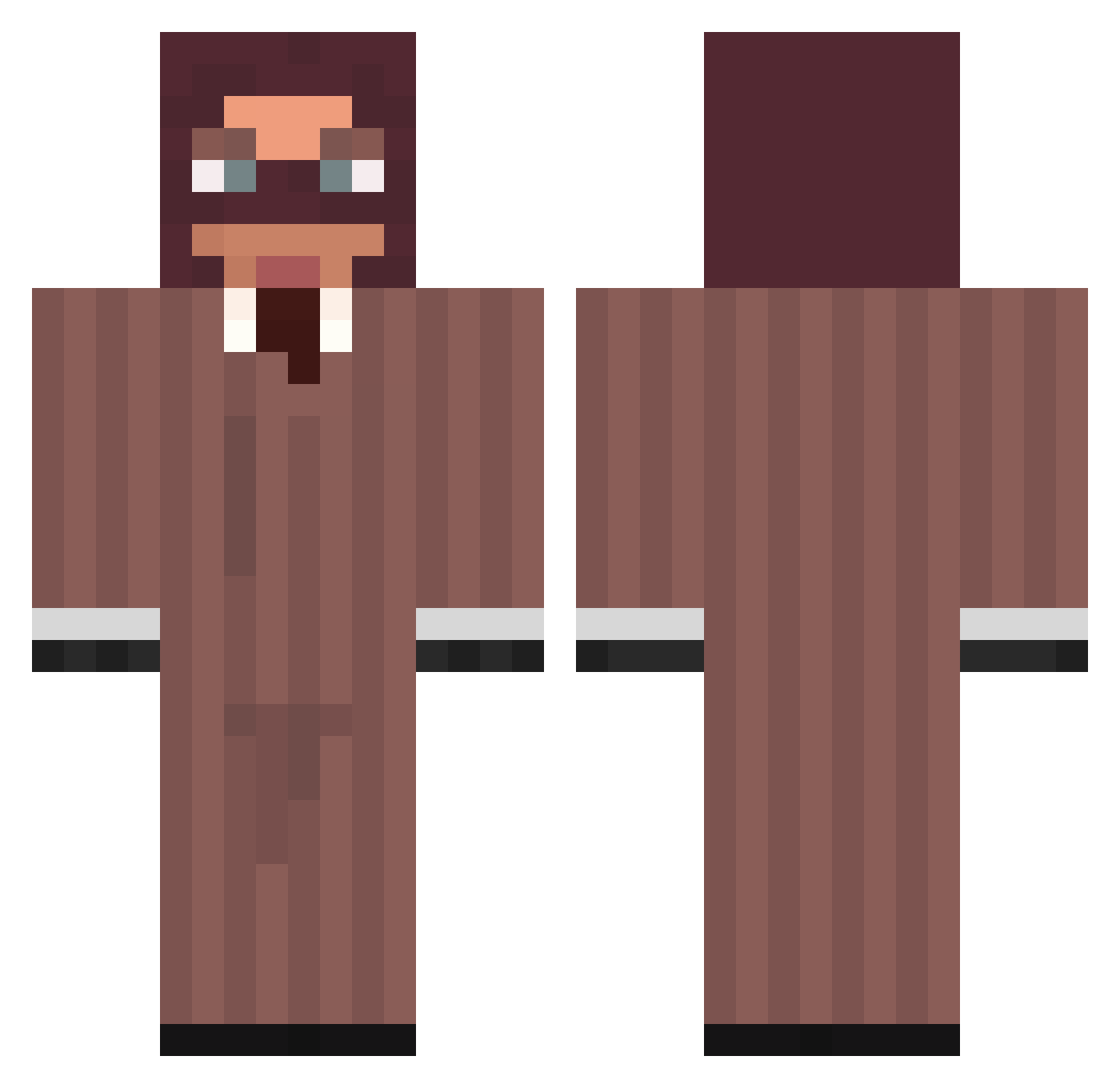 THE_INFILTRATOR Minecraft skin, front and back view