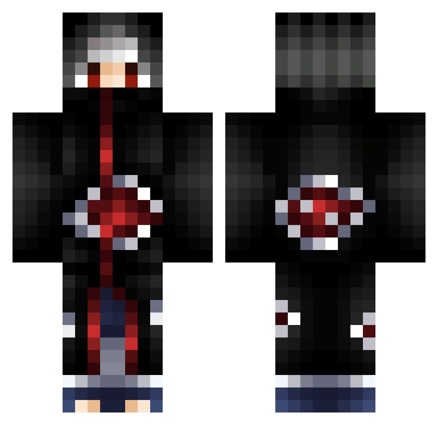 Sam_Gam3s Minecraft skin, front and back view