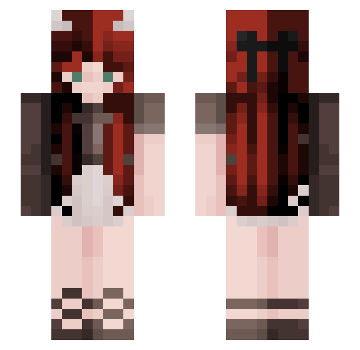 CHETEMI59 Minecraft skin, front and back view