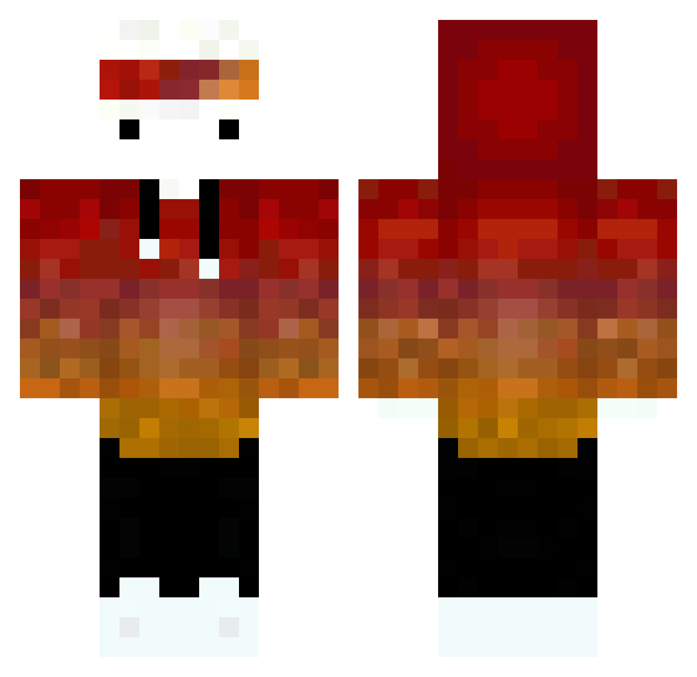 XblastMA_ Minecraft skin, front and back view