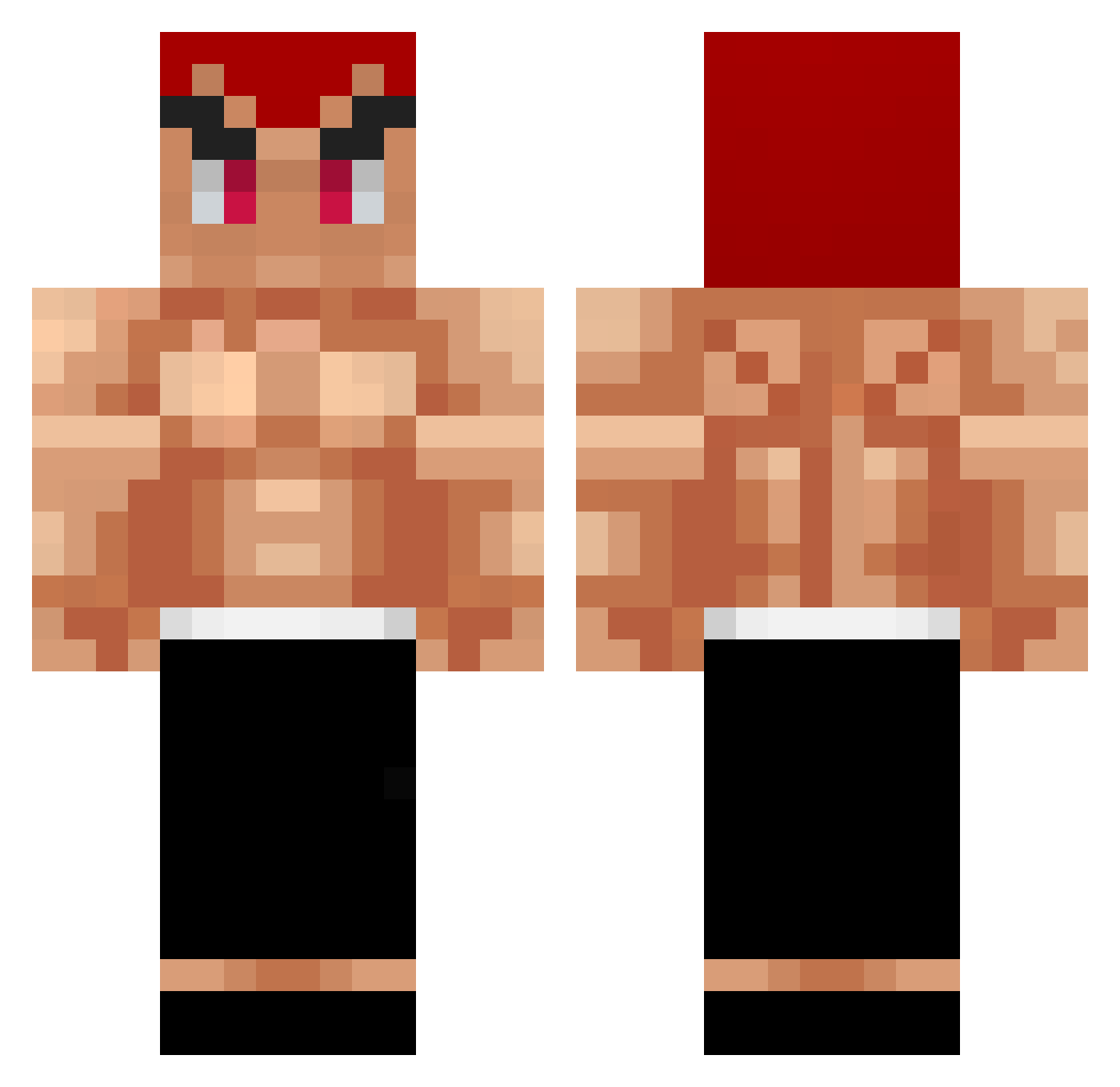 SovietAnatoli Minecraft skin, front and back view