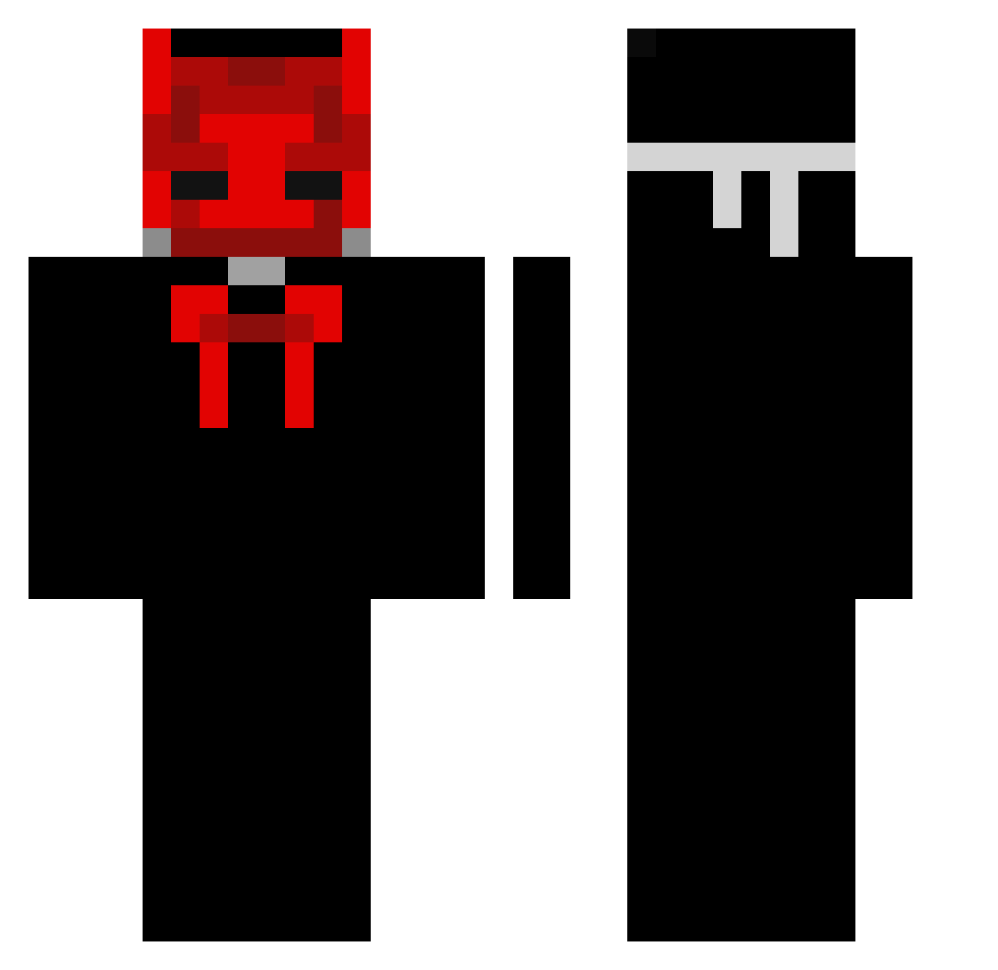 mrwillii Minecraft skin, front and back view
