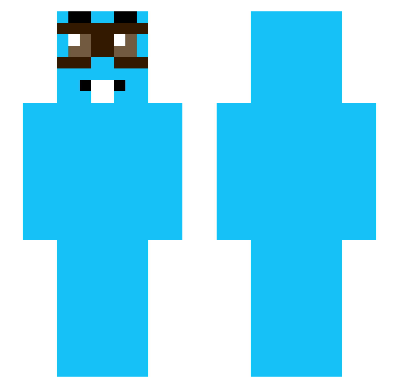 Straw_BC_15 Minecraft skin, front and back view
