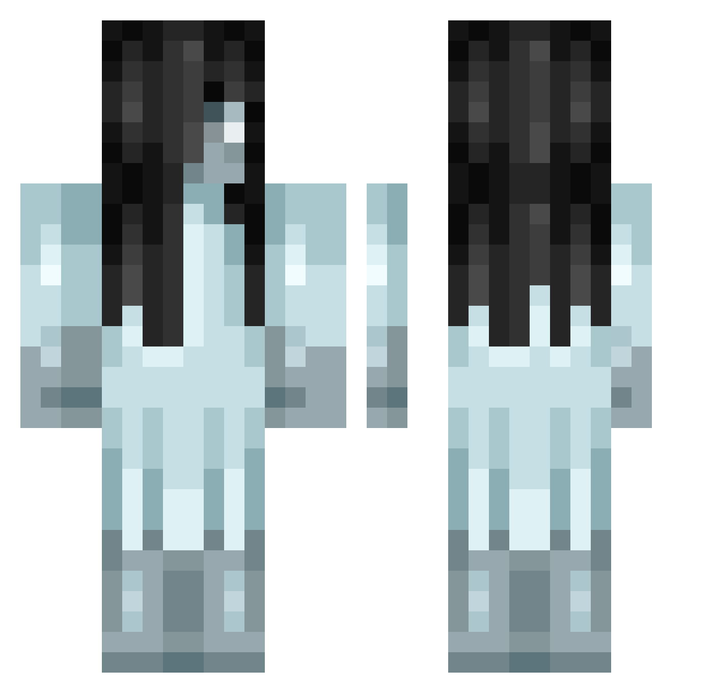Xx_Mortar_xX Minecraft skin, front and back view