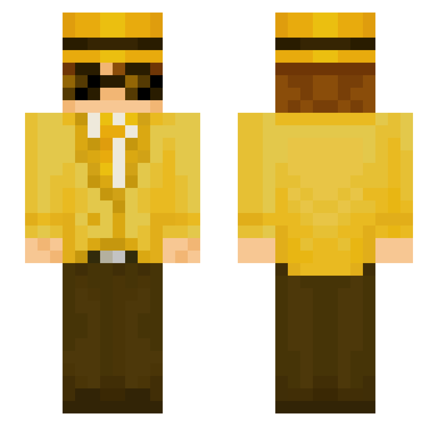 OnBran_ Minecraft skin, front and back view