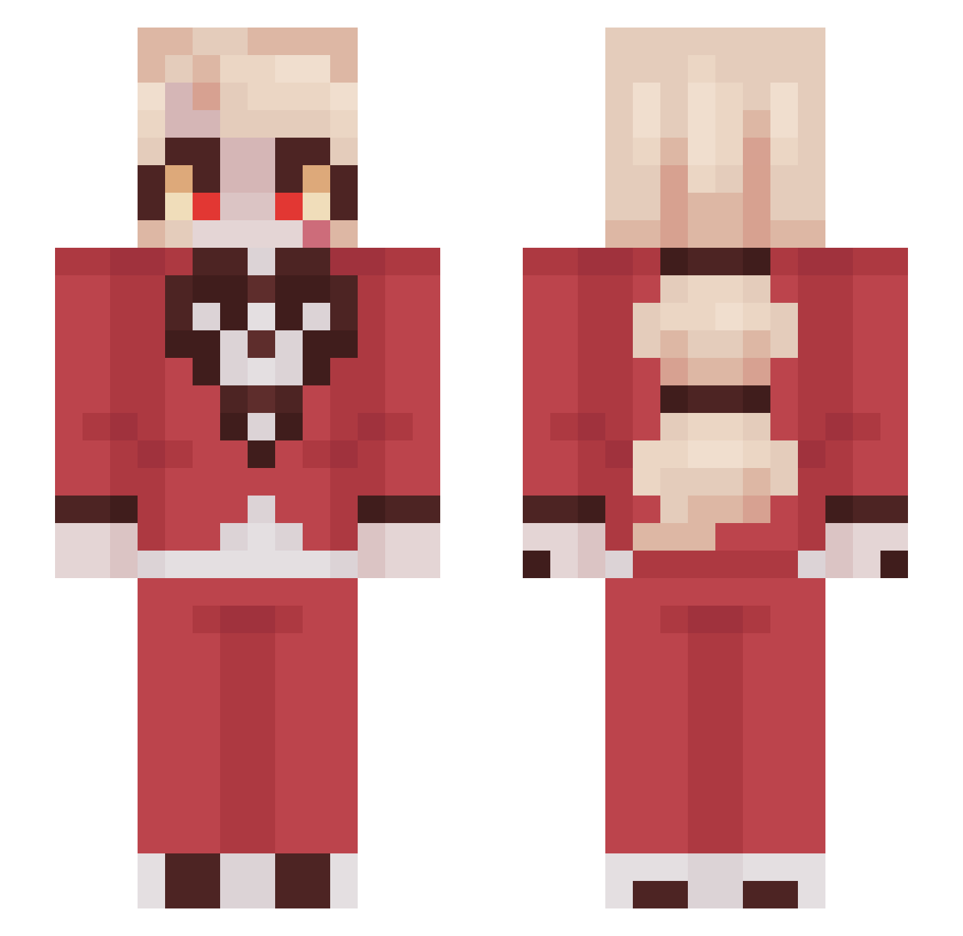 VitaAMZ Minecraft skin, front and back view